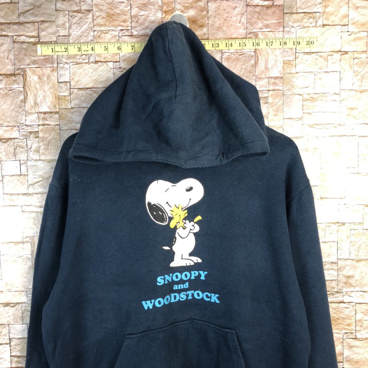 Cartoon Network Peanuts Snoopy & Woodstock Dark Blue Hoodie #A703 Size US L / EU 52-54 / 3 - 2 Thumbnail