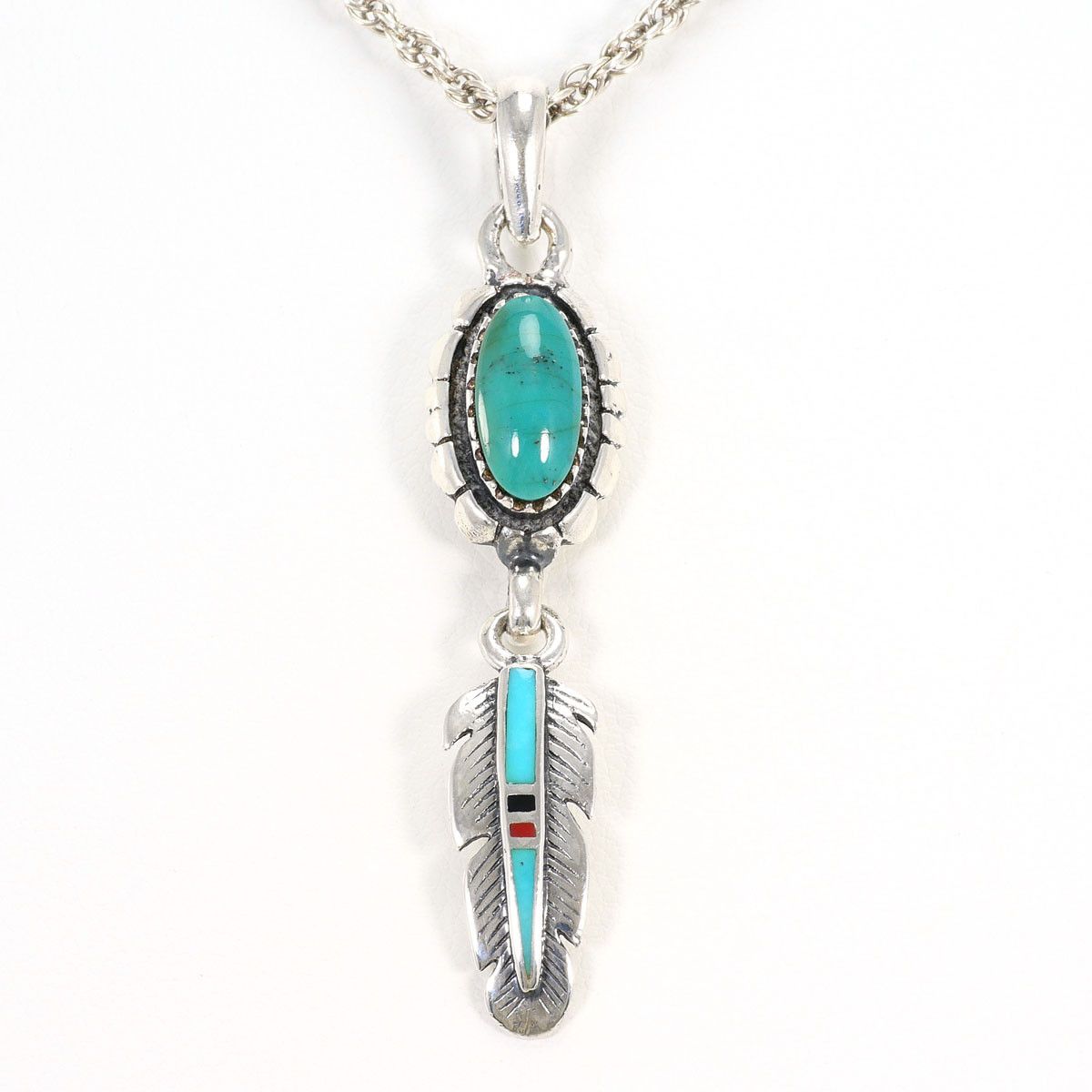 Other Other Silver925 Turquoise Necklace Precious Metal Necklace DUTY FREE for USA Size ONE SIZE - 1 Thumbnail