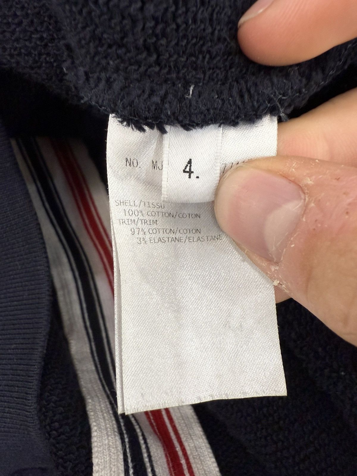 Thom Browne Thom Browne Navy Stripe Hoodie Size US L / EU 52-54 / 3 - 8 Thumbnail