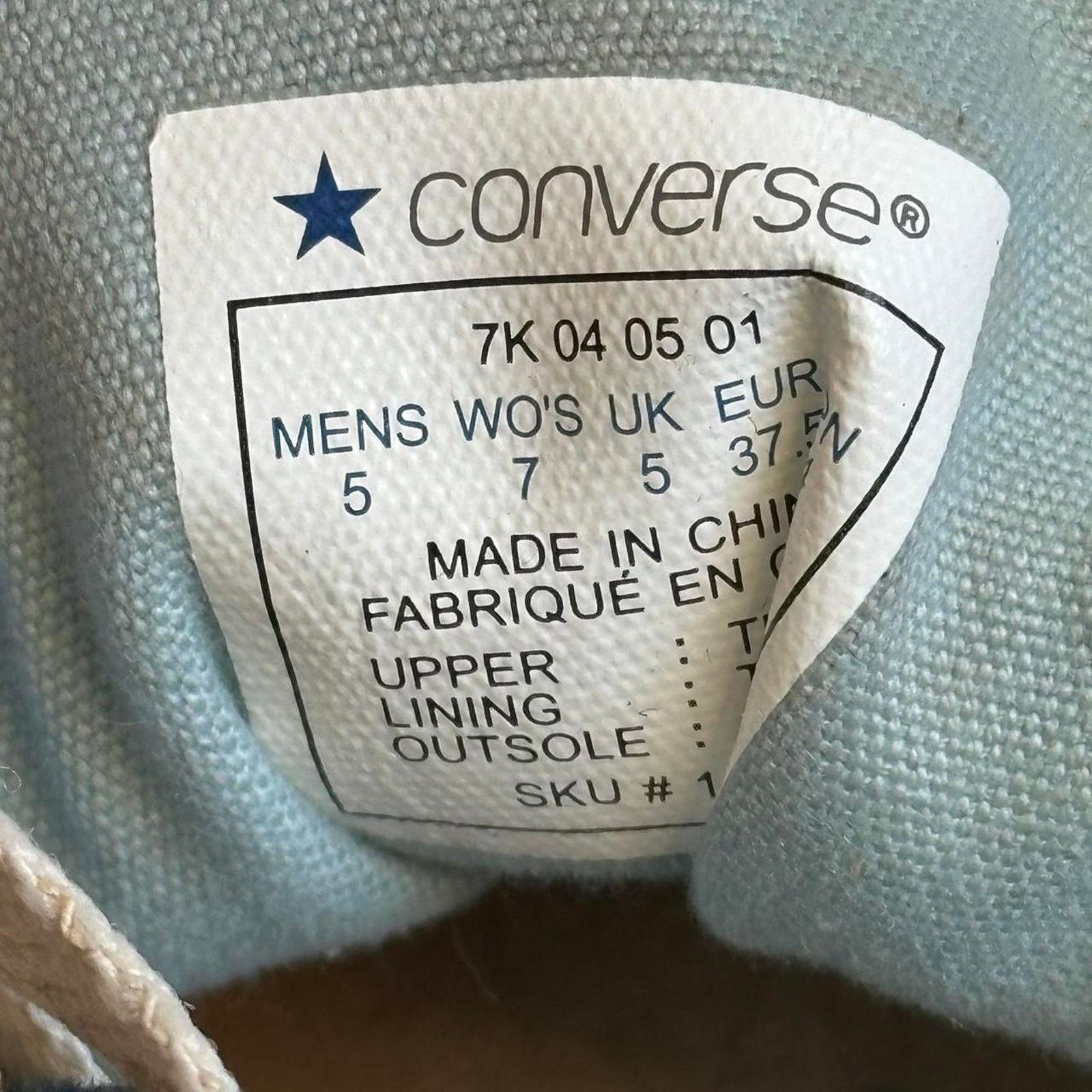 Converse Blue Chunky Mid Hi Top Blue Converse Chuck Taylor All Star Size US 7 / IT 37 - 7 Thumbnail