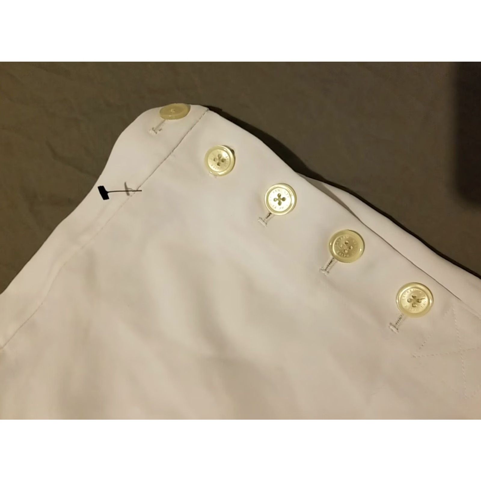 Polo Ralph Lauren VINTAGE Polo Ralph Lauren Shorts Womens Bermuda 12 White Womens Size 34" / US 12 / IT 48 - 3 Thumbnail