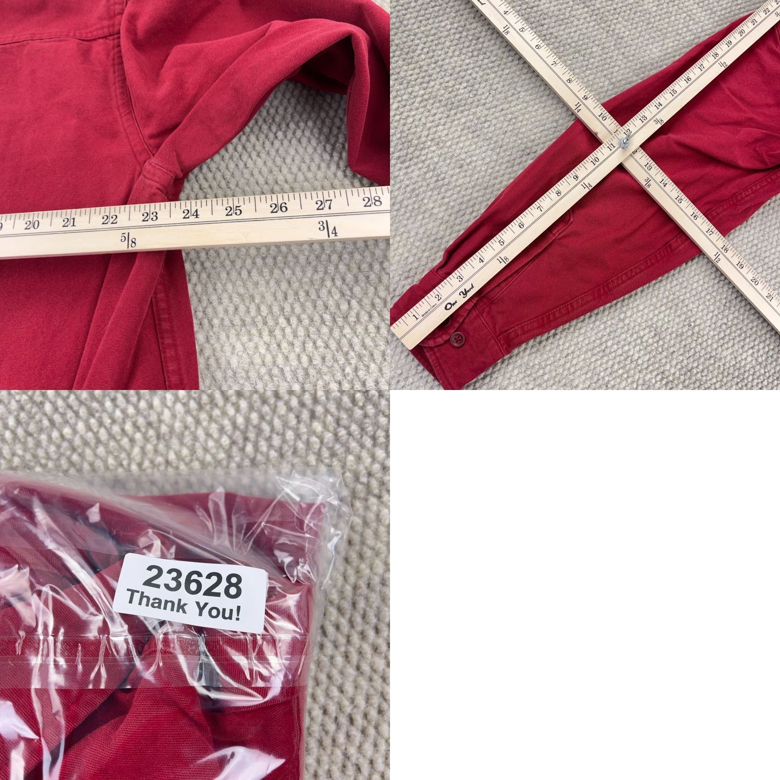 Vintage VINTAGE L.L. Bean Shirt Men Large Red Button-Up Flannel Heavyweight Cotton Long Sleeve Size US L / EU 52-54 / 3 - 8 Thumbnail