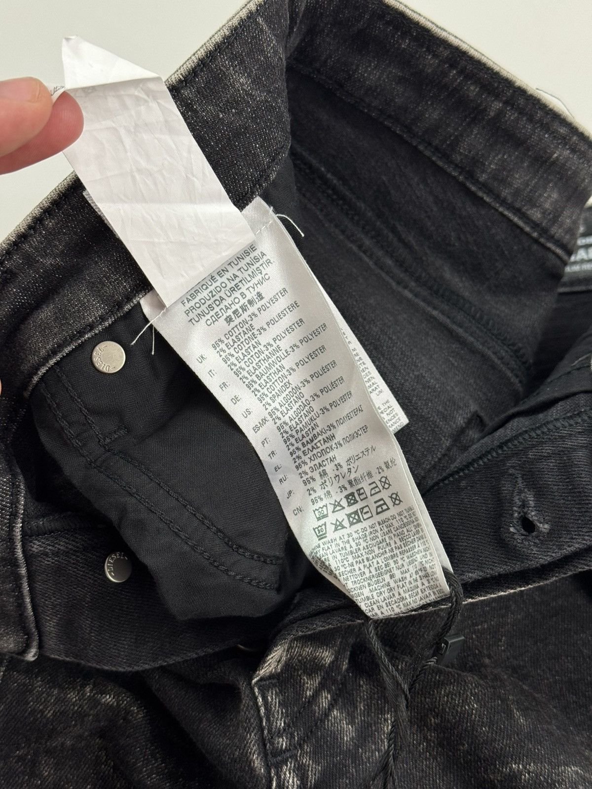 Diesel New! Diesel Babhila Skinny Washed Black Women’s Jeans Size 28" / US 6 / IT 42 - 10 Thumbnail