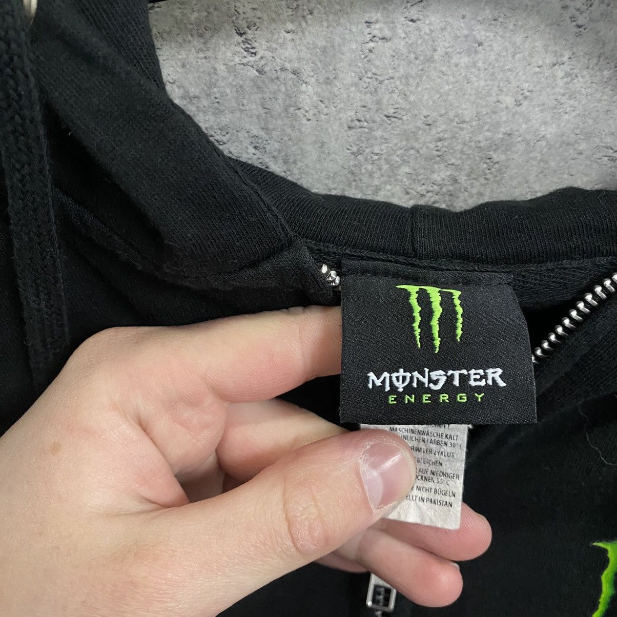 Vintage Vintage Y2K Monster Energy Zip Hoodie Racing Big Logo Size US M / EU 48-50 / 2 - 8 Thumbnail