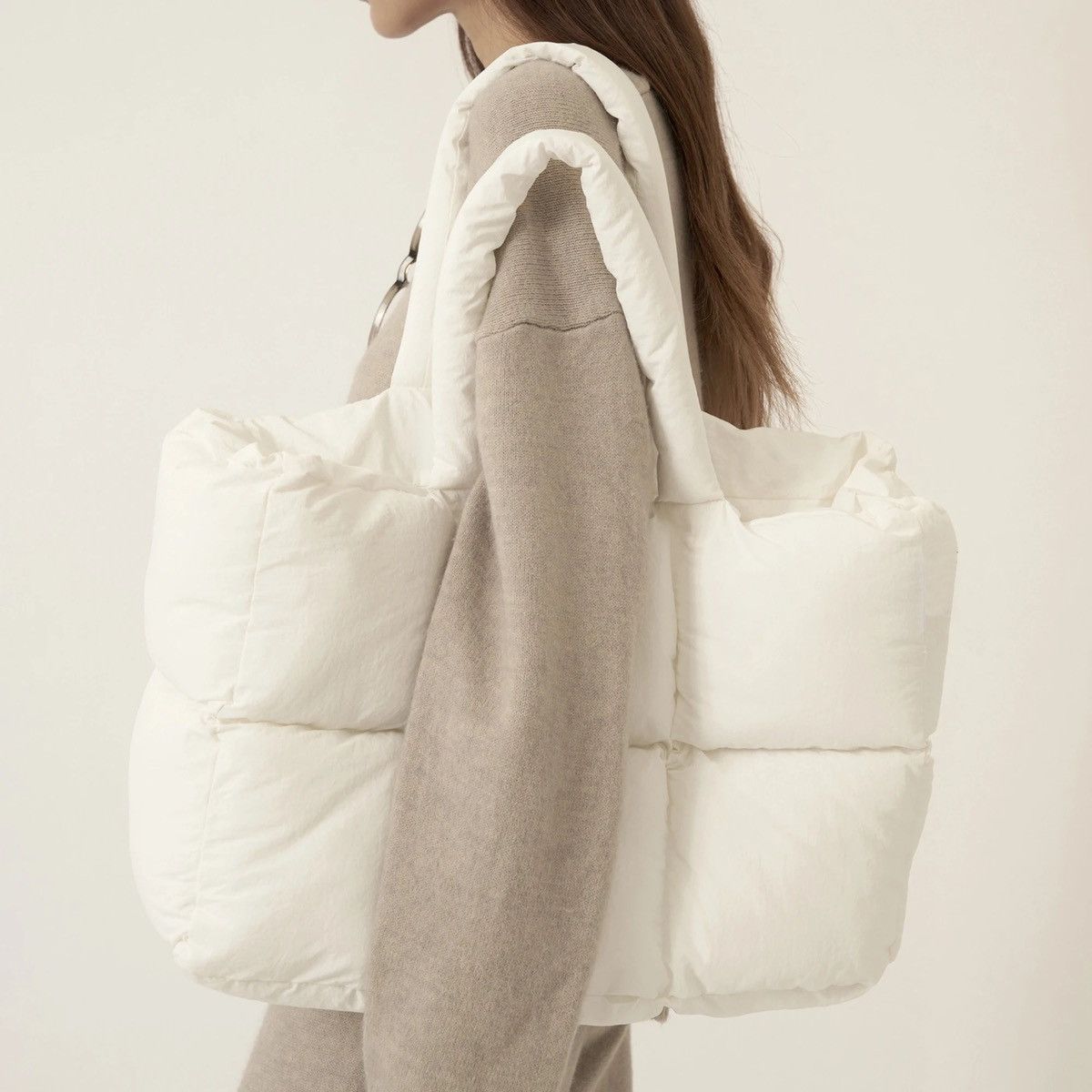 Japanese Brand × Vintage Streetwear Puffer Tote Shoulder Large Bag Size ONE SIZE - 6 Thumbnail