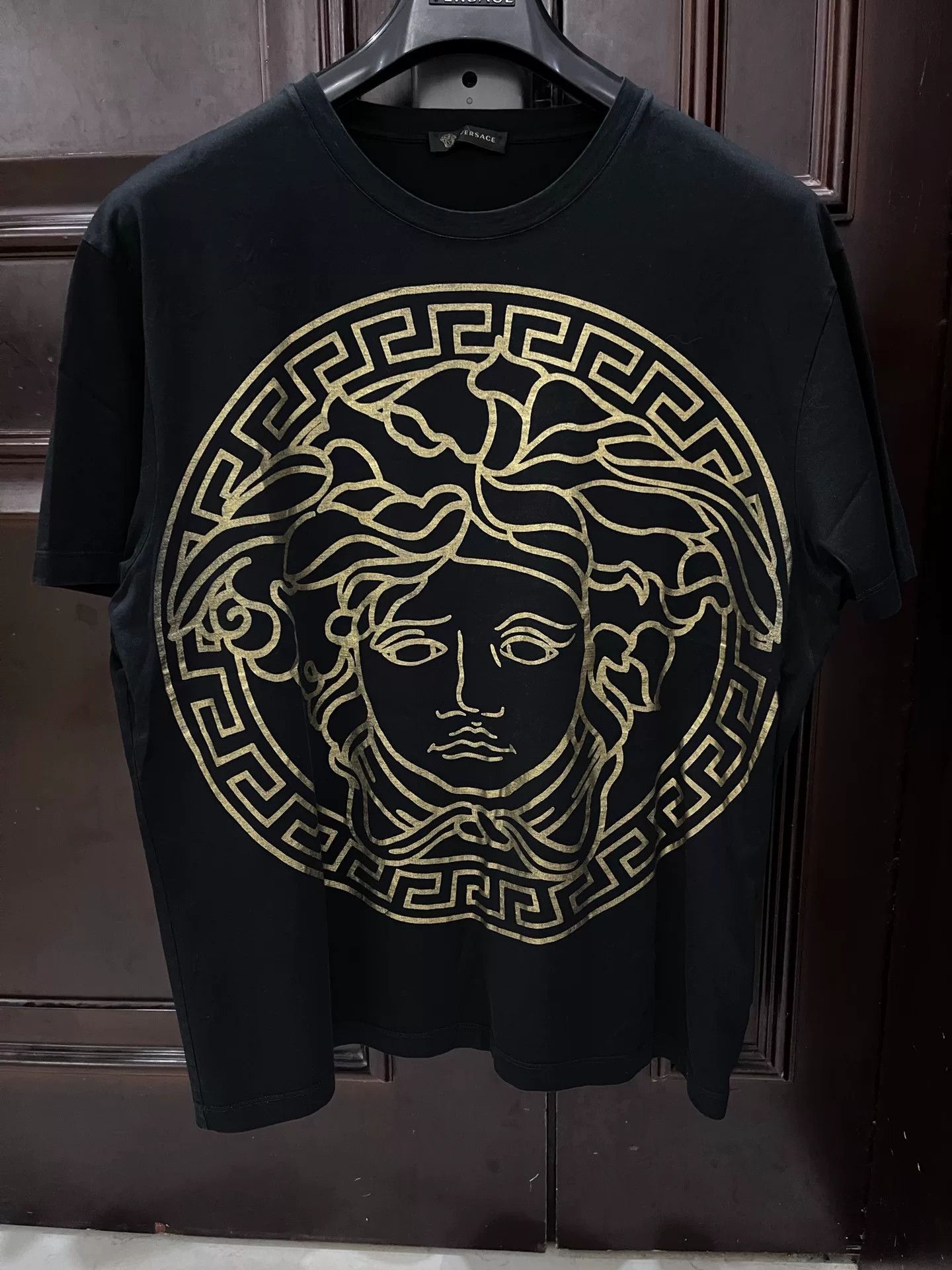 Versace Versace Gold Print Short Sleeve T-Shirt Size US XXL / EU 58 / 5 - 1 Thumbnail