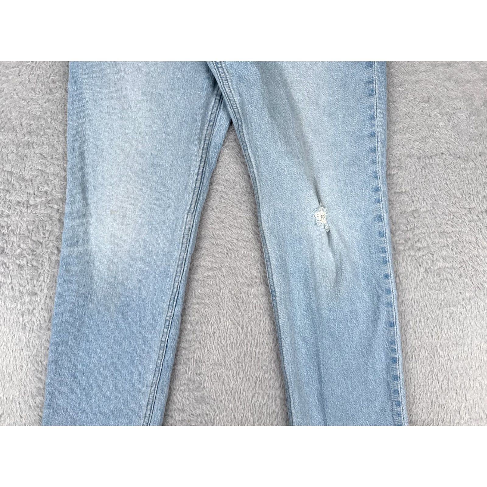 Levi's Levi's Women's Jeans 28 Blue Light Wash Denim Straight Fit High Rise 70s Retro Style Size 28" / US 6 / IT 42 - 3 Thumbnail