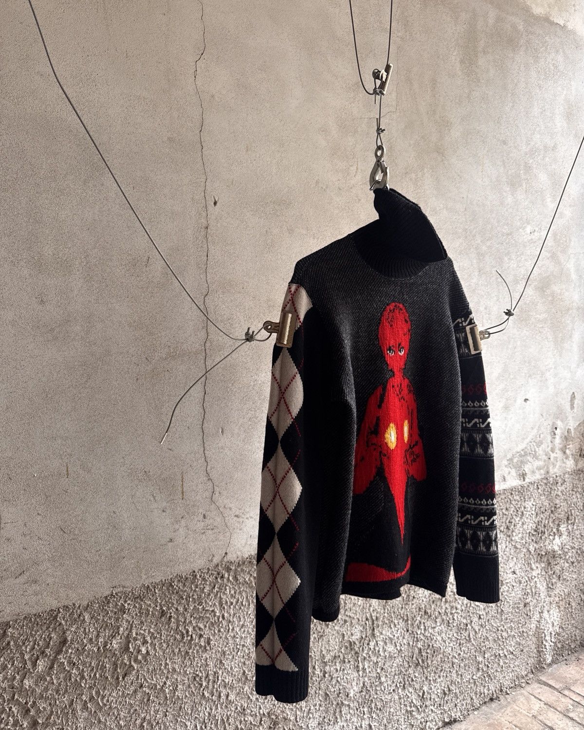 Yohji Yamamoto Yohji Yamamoto Shotaro Ishinomori '07 Cyborg 009 Girls Knit Size US L / EU 52-54 / 3 - 9 Thumbnail