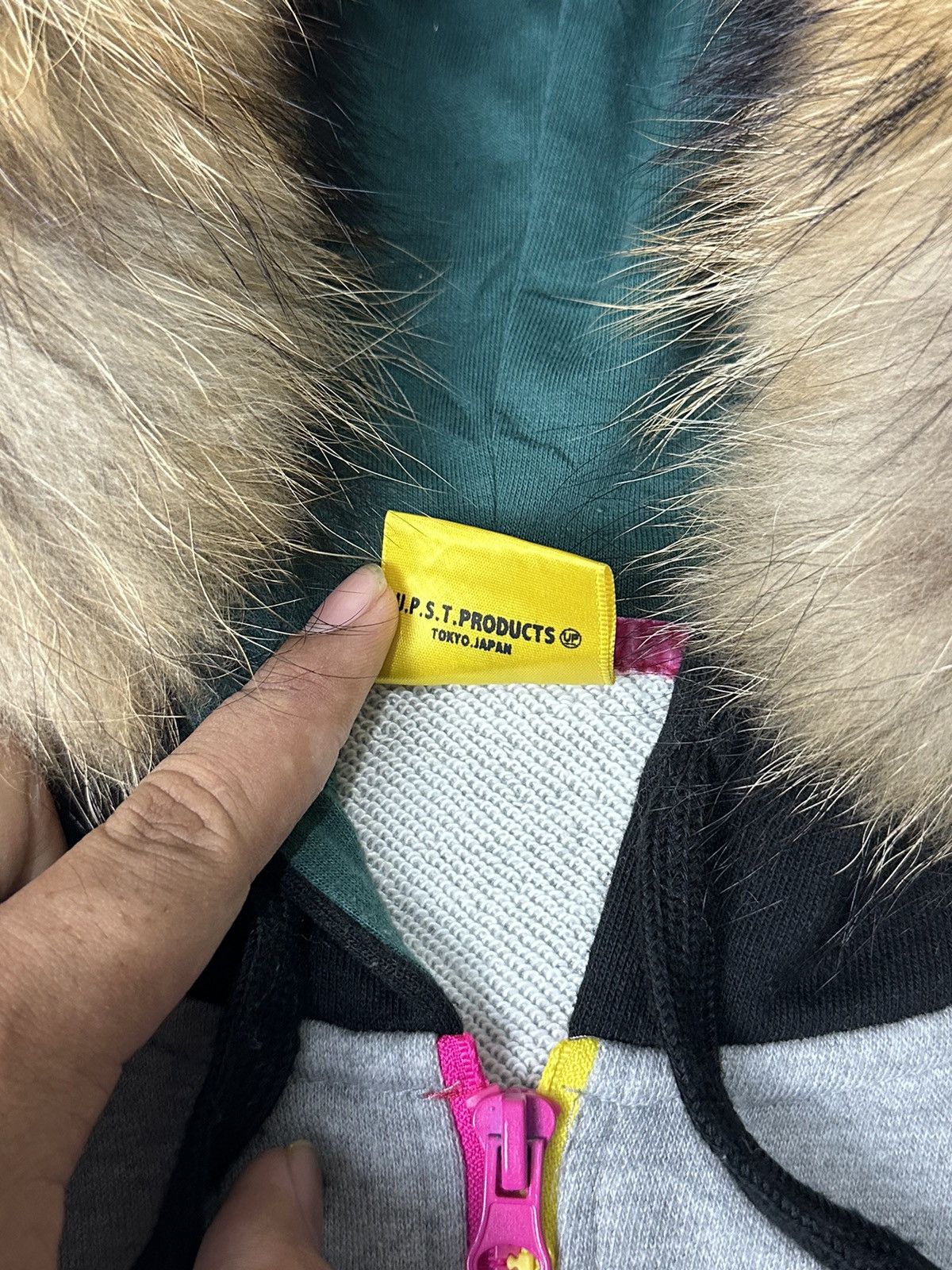 Hysteric Glamour × Japanese Brand × Le Grande Bleu (L.G.B.) 2000s Fur Hoodie Japan Upsmile Angels Blue Size US S / EU 44-46 / 1 - 8 Thumbnail