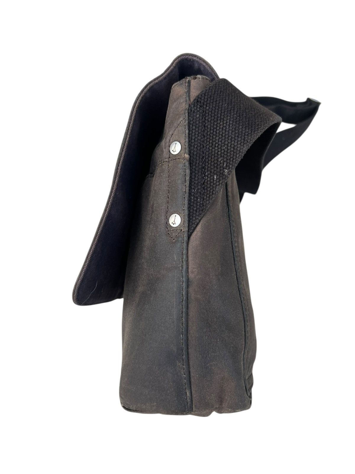 Jack Spade Jack Spade USA Patina Waxed Cotton Canvas Messenger Bag Size ONE SIZE - 10 Thumbnail