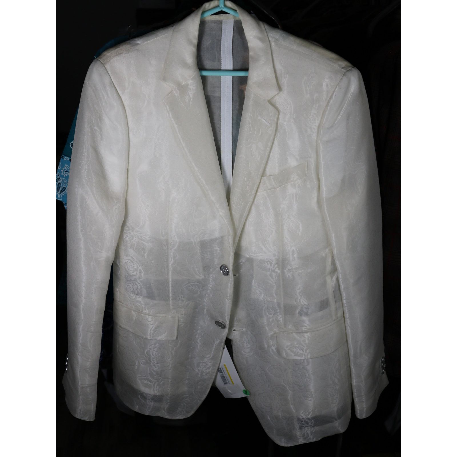Dirk Bikkembergs Dirk Bikkembergs Silk Blend Floral Jacquard Chiffon Suit Size 38R - 1 Thumbnail