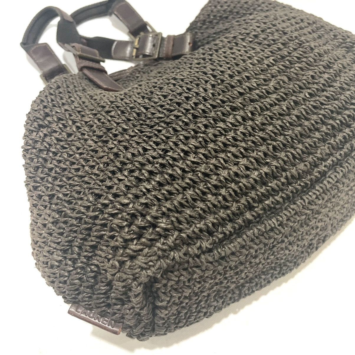 Lauren Ralph Lauren Vintage Brown Woven Tote Bag Size ONE SIZE - 19 Thumbnail