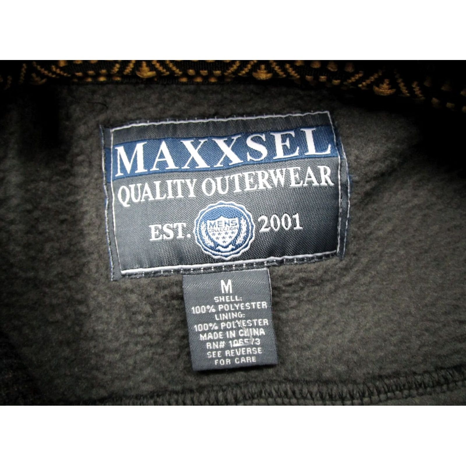 Vintage Maxxsel Jacket Men's Black Long Sleeve Lined 1/4 Snap Henley Size M Outdoor Bomber Jacket Fall Spring Summer Casual Mens Size US M / EU 48-50 / 2 - 2 Thumbnail