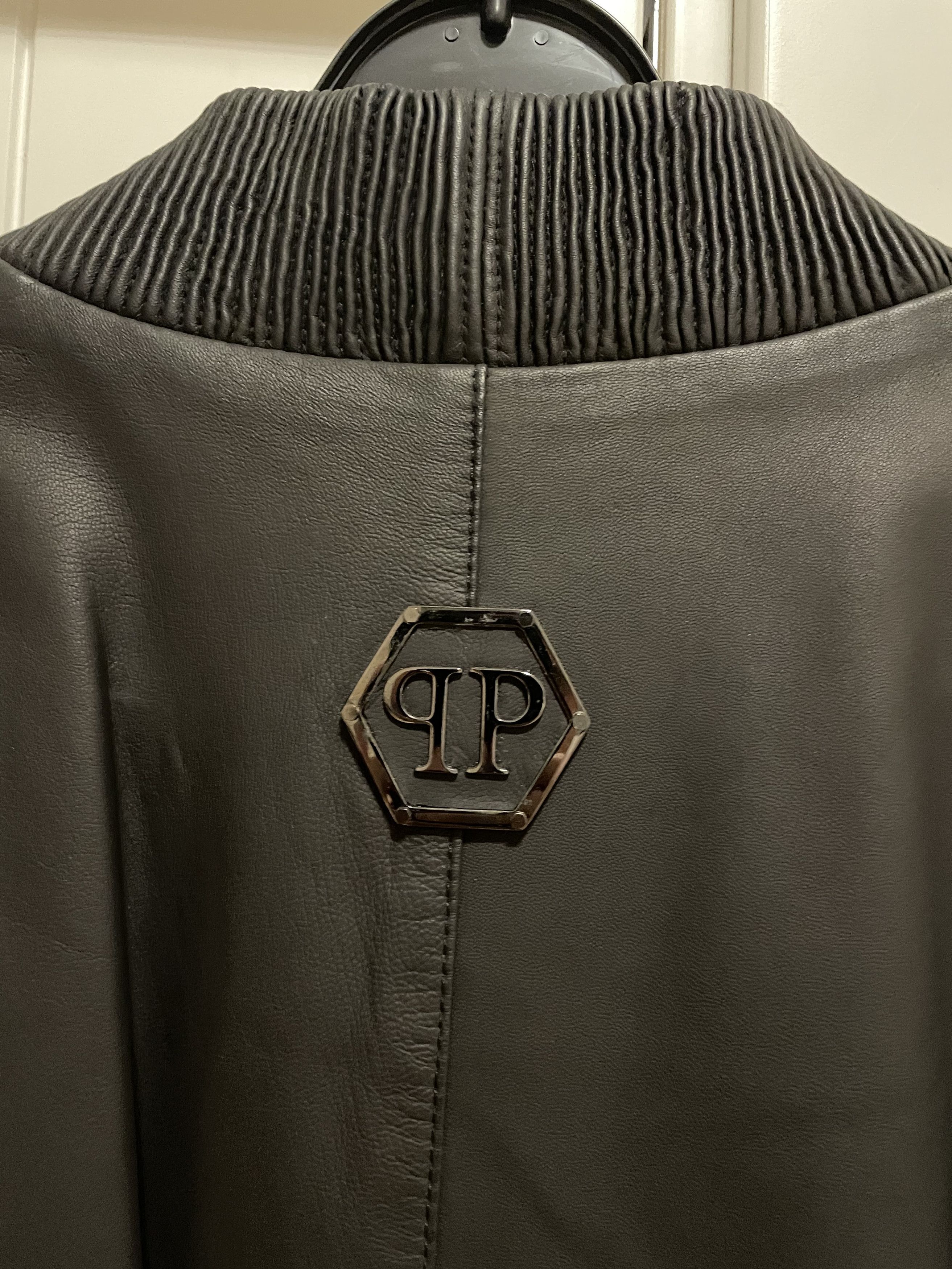 Philipp Plein Philipp Plein Black Leather Jacket M Limited Edition Size US M / EU 48-50 / 2 - 3 Thumbnail