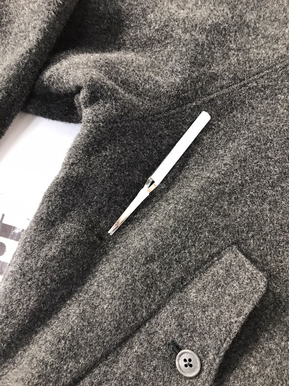 Japanese Brand Vintage Gulk Homme Bomber Jacket Wool Double Pocket Style Size US L / EU 52-54 / 3 - 4 Thumbnail