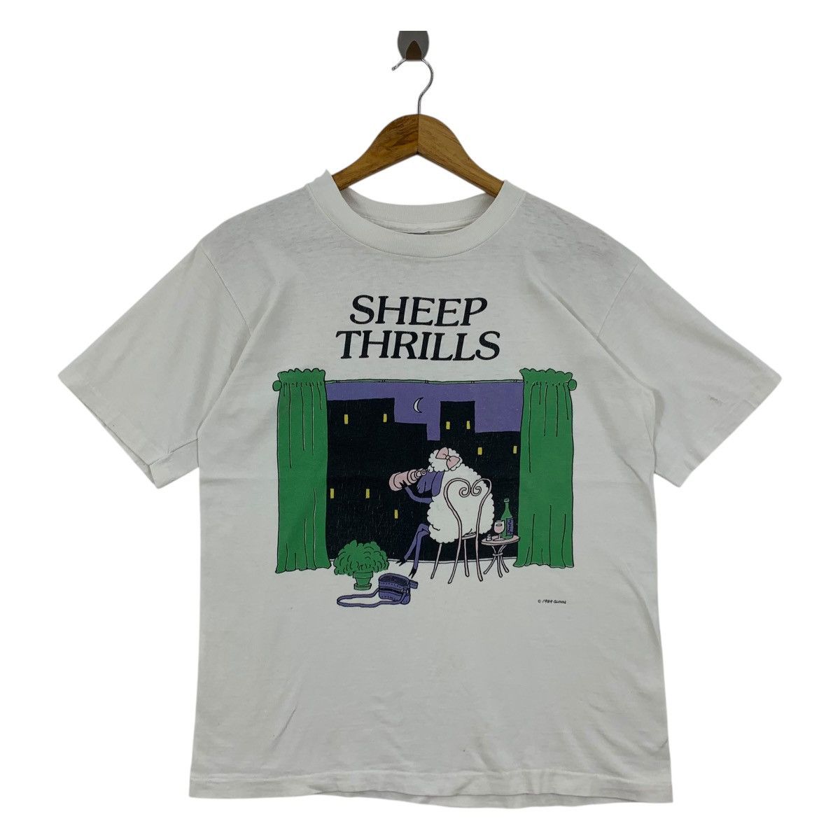 Vintage Vintage 90s SHEEP THRILLS art tee Size US L / EU 52-54 / 3 - 1 Thumbnail