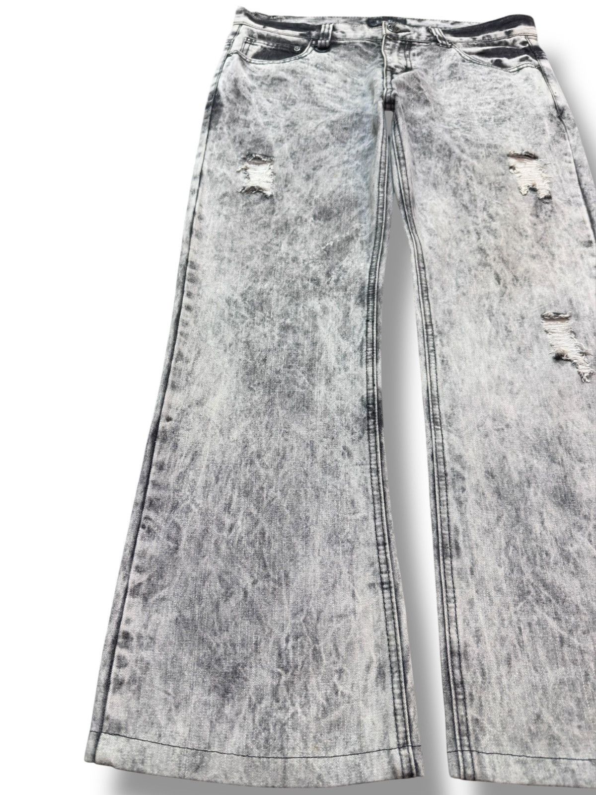 LOWBOX Vintage Lowbox Burnt Ashes Baggy Wide Leg Denim Size US 34 / EU 50 - 3 Thumbnail