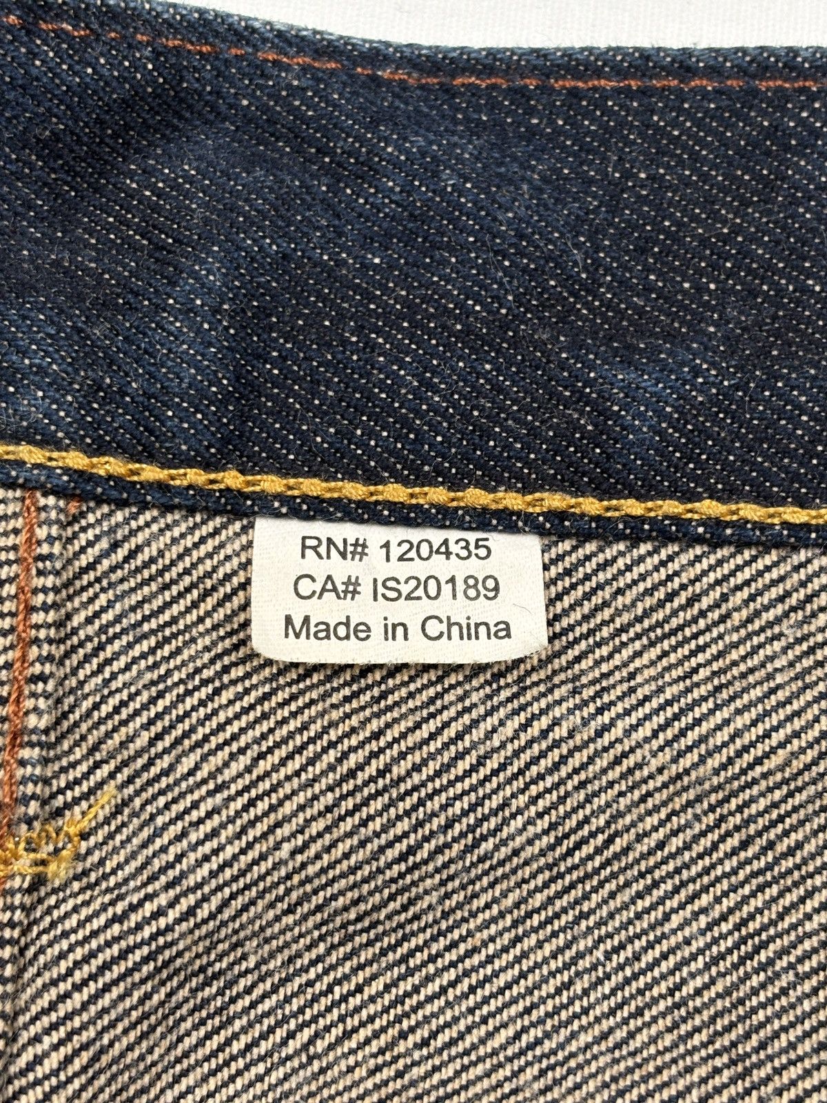 Evisu Lot.0001 White Print Daicock Selvedged Jeans Size US 32 / EU 48 - 11 Thumbnail
