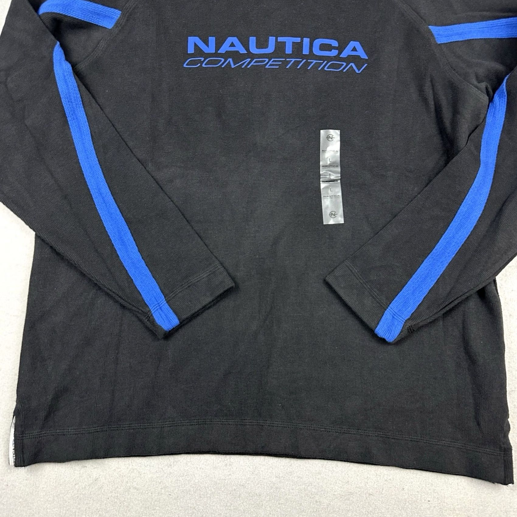 Nautica VINTAGE Nautica Sweater Mens Large Black Crewneck Knit Pullover Logo Casual Y2K Deadstock Size US L / EU 52-54 / 3 - 3 Thumbnail