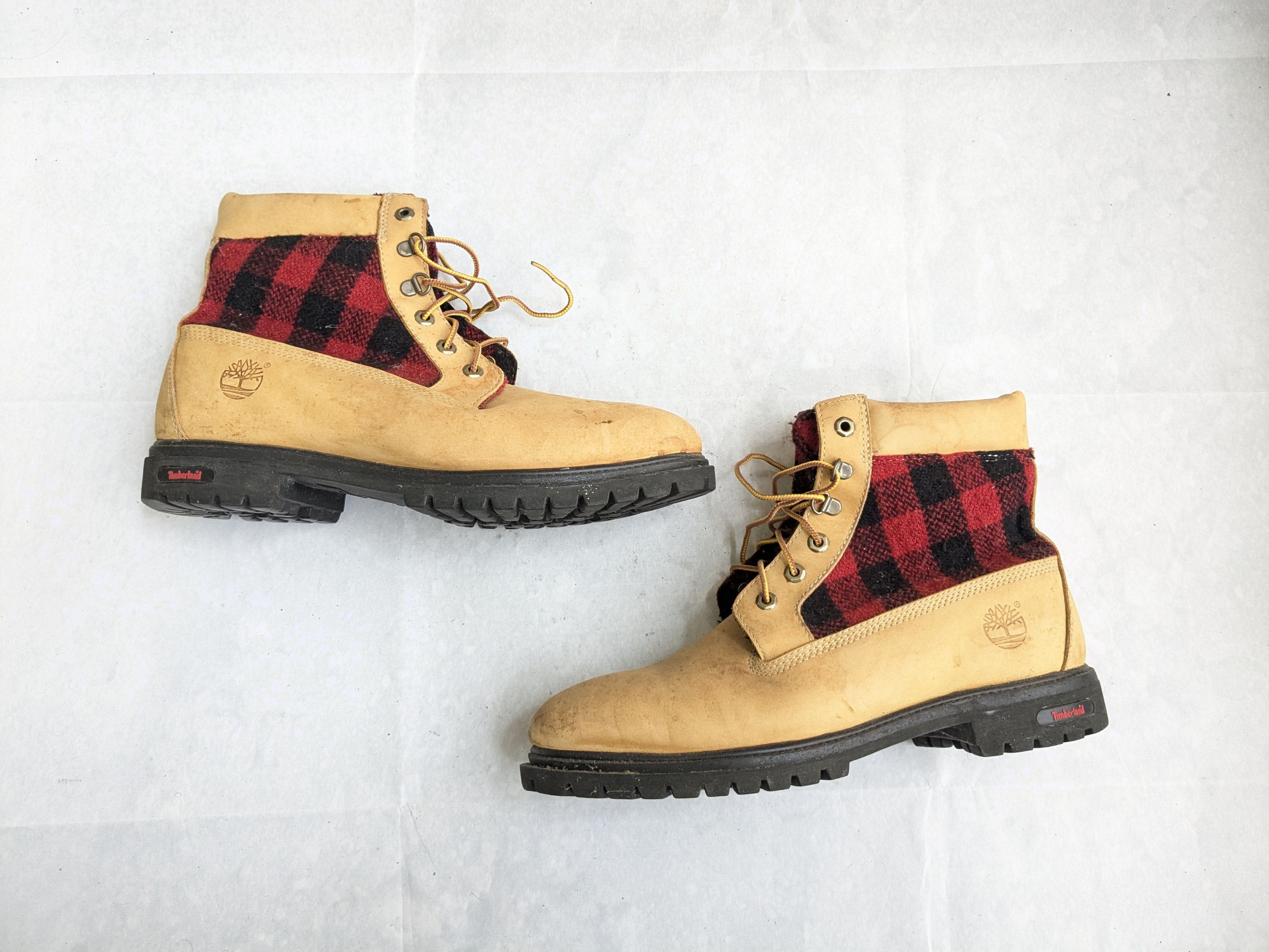 Timberland Timberland Boots 12 Tan Wheat Buffalo Plaid Size US 12 / EU 45 - 1 Thumbnail