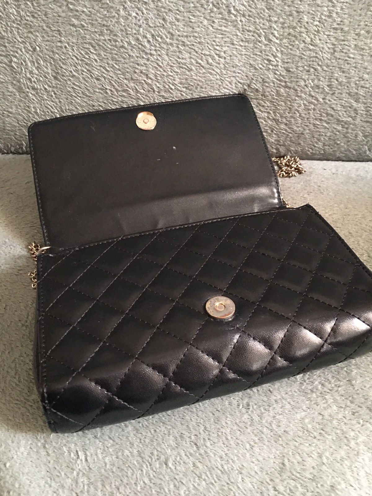 Love Moschino × Moschino Love Moschino Quilted Chain Shoulder Coated Black Bag Size ONE SIZE - 10 Thumbnail