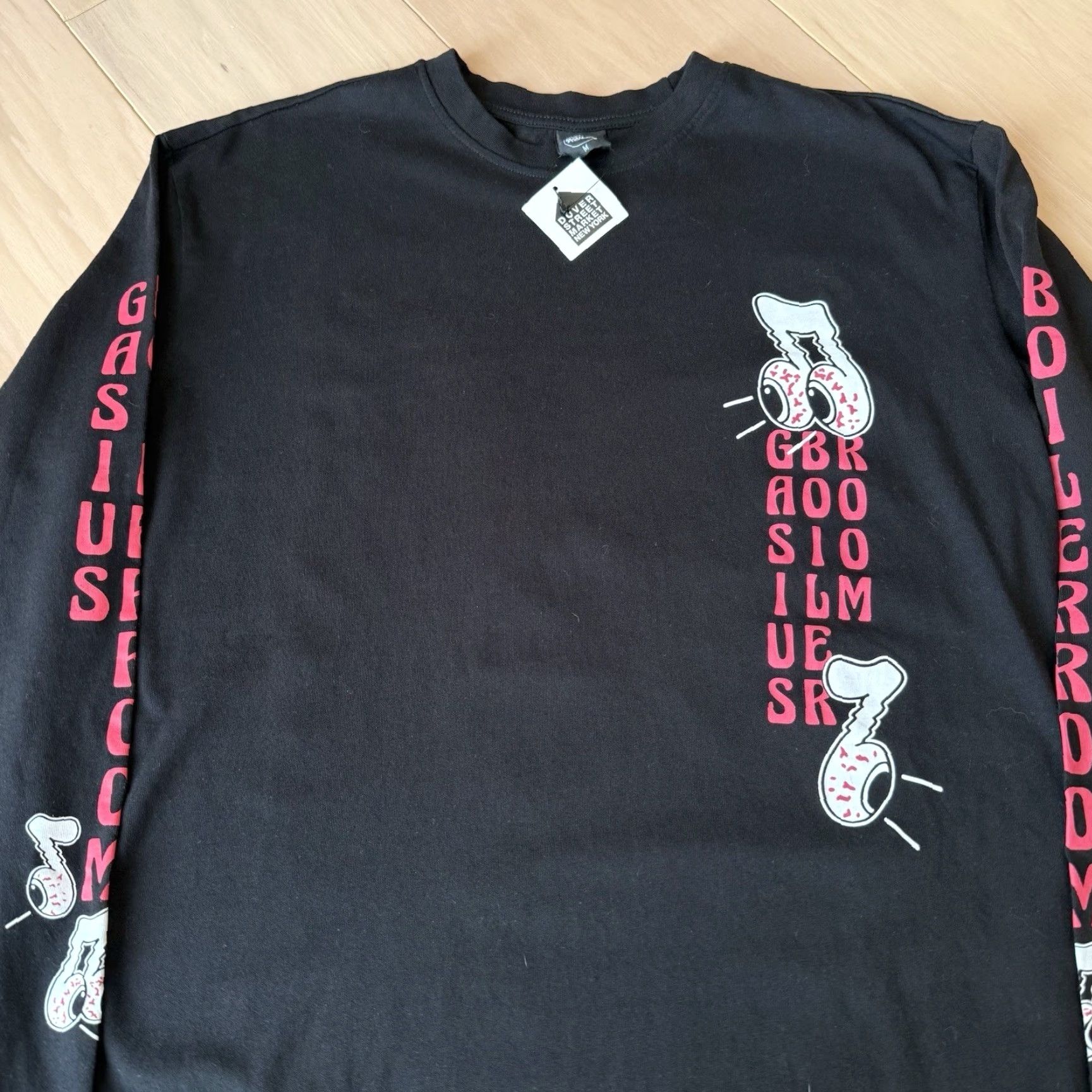 Dover Street Market Dover Street Market Gasius Shirt Medium Black Mens T-Shirt Crew Neck Streetwear 90s Logo Graphic Print Short Sleeve? Size US M / EU 48-50 / 2 - 3 Thumbnail