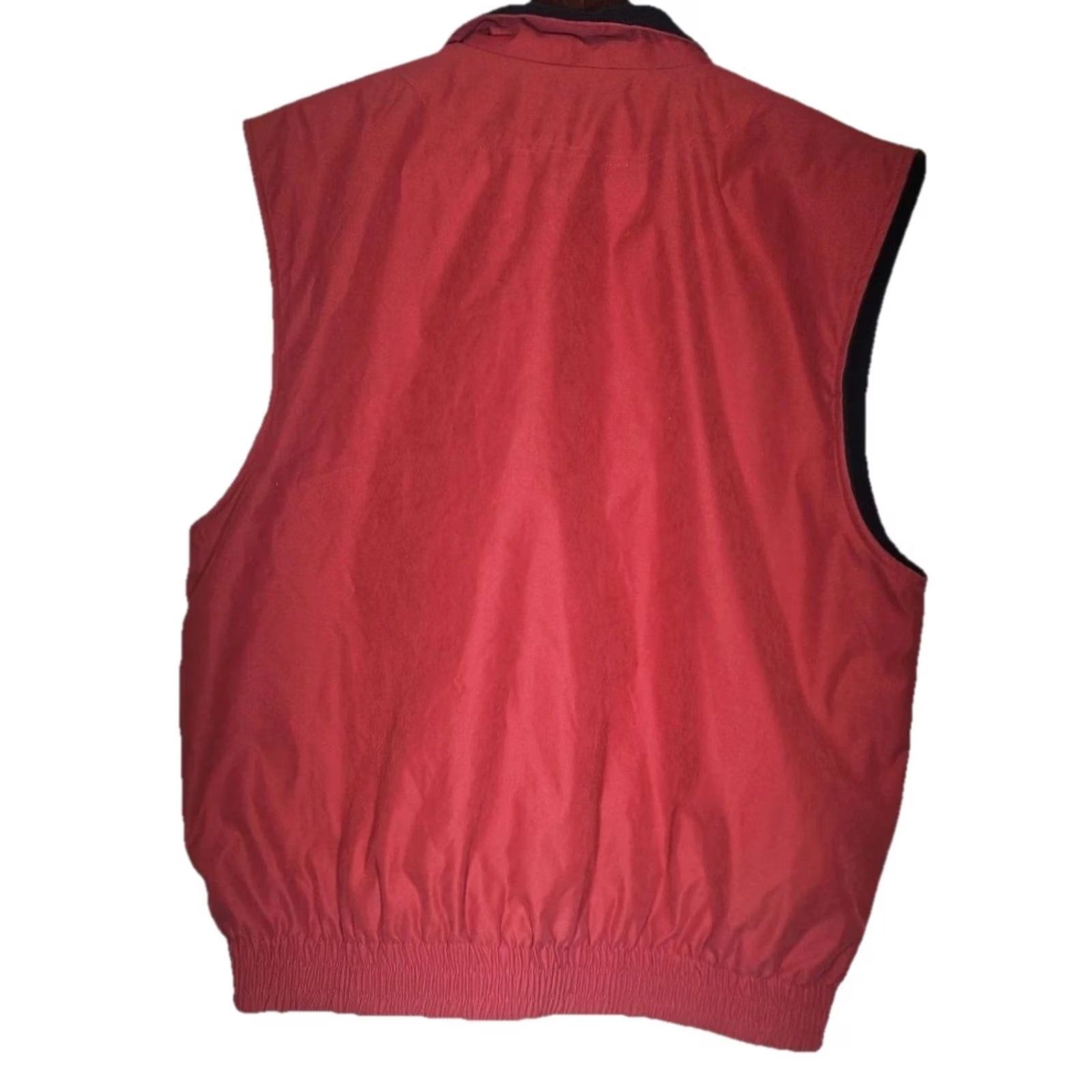Vintage SDI TEC Golf Vest Full-Zip Fleece Lined Red Black Mens Large Size US L / EU 52-54 / 3 - 6 Thumbnail