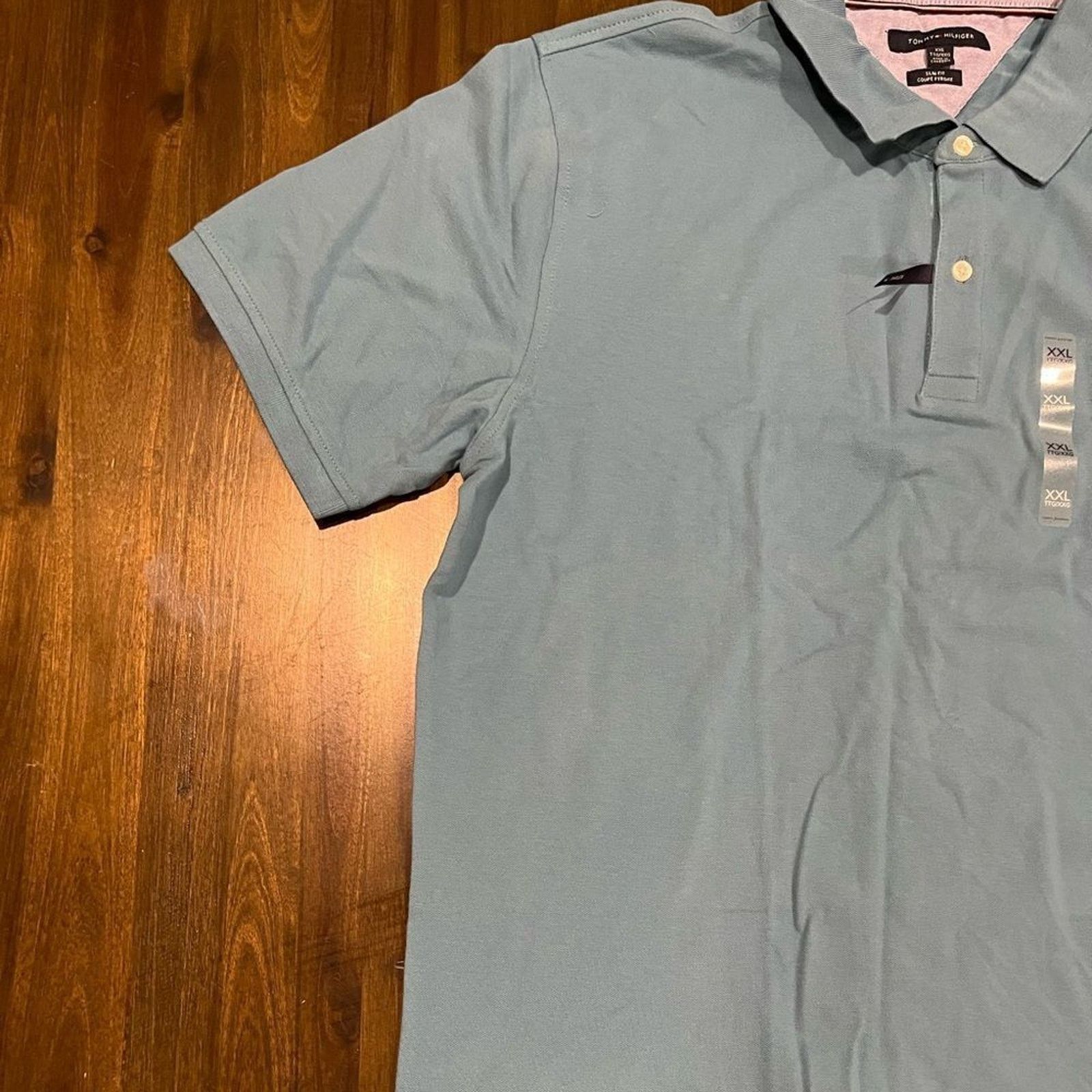 Tommy Hilfiger Tommy Hilfiger Men's Slim Fit Polo Blue SIZE: XXL Size US XXL / EU 58 / 5 - 3 Thumbnail