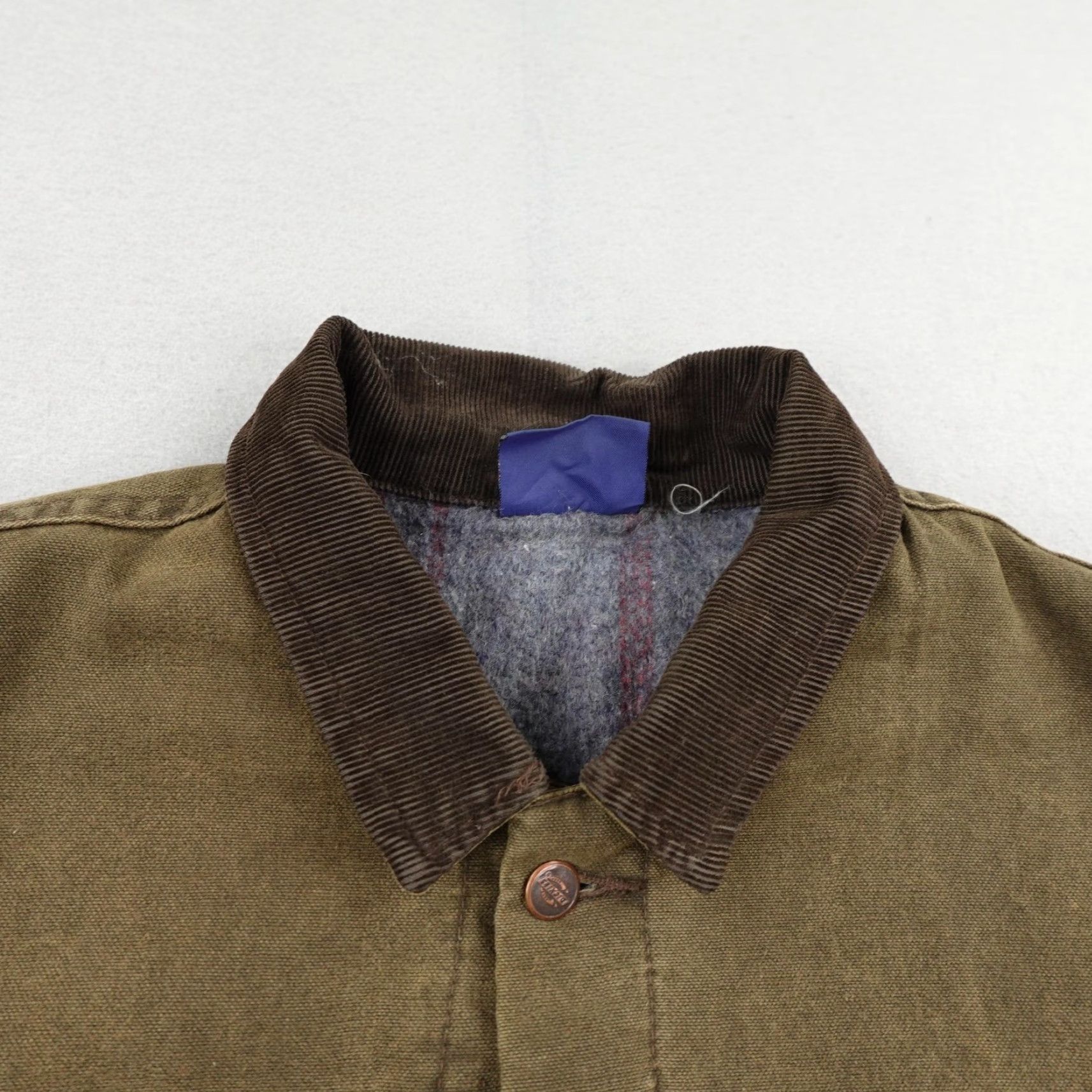 Dickies VINTAGE Dickies Jacket Mens XL Brown Canvas Blanket-Lined Work Coat Overcoat Mid-Length Casual Barn Wear Size US XL / EU 56 / 4 - 2 Thumbnail