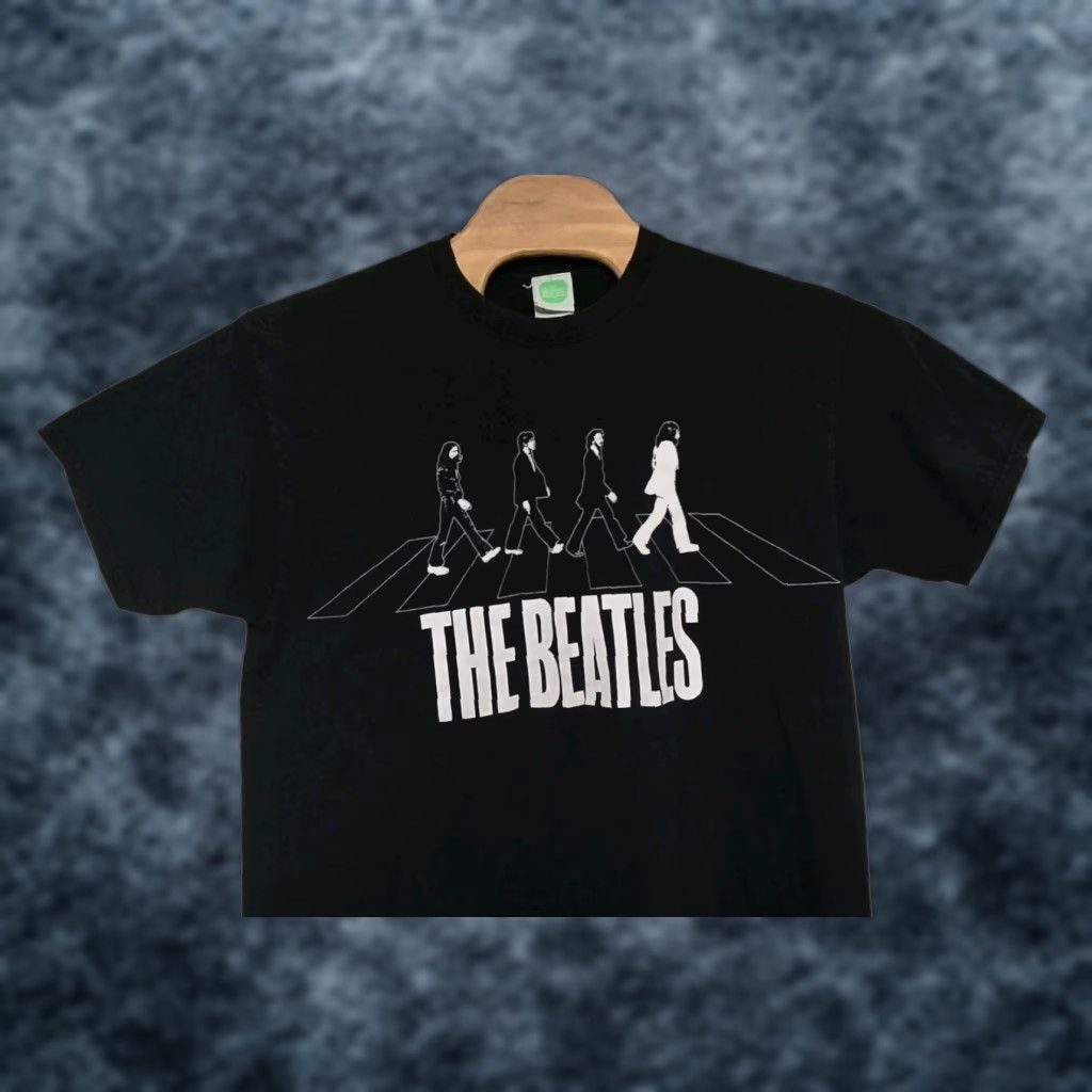 Vintage VINTAGE The Beatles Shirt Mens XL Black 2000s Classic Band T-Shirt Size US XL / EU 56 / 4 - 1 Thumbnail