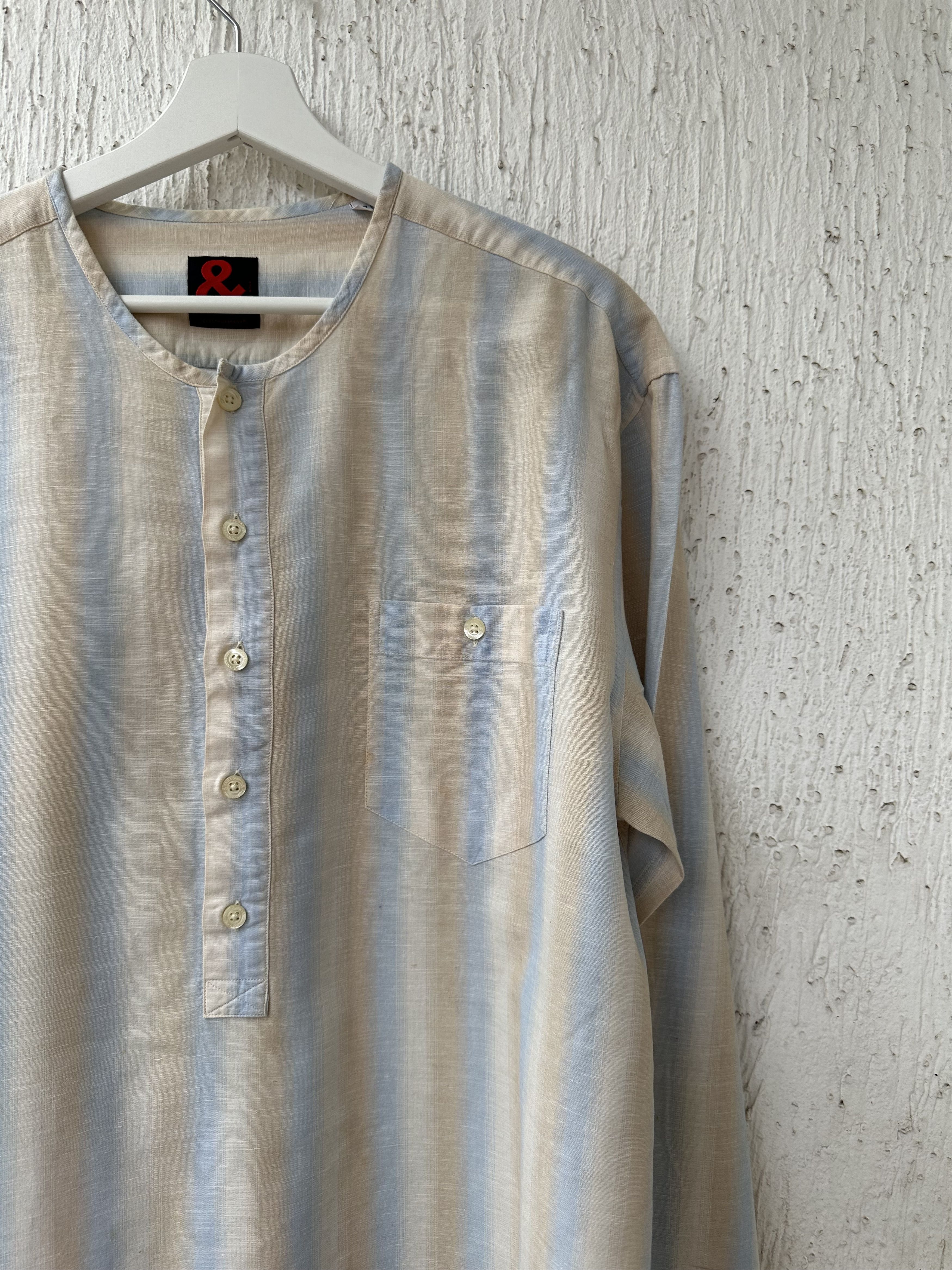 Dolce & Gabbana striped half button shirt Size US M / EU 48-50 / 2 - 2 Thumbnail