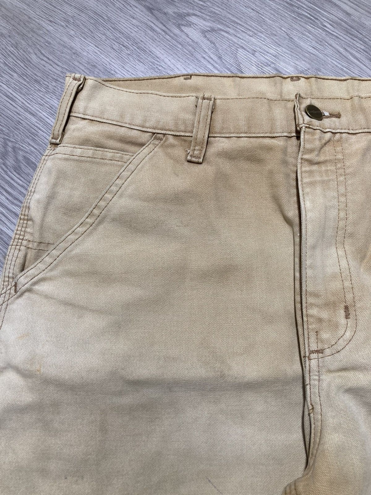 Carhartt 1990s Vintage Carhartt B11 BRN Carpenter Duck Pants Workwear Size US 32 / EU 48 - 14 Thumbnail