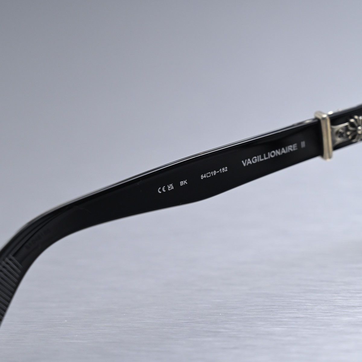 Chrome Hearts CHROME HEARTS VAGILLIONAIRE II BLACK GLASSES Size ONE SIZE - 8 Thumbnail