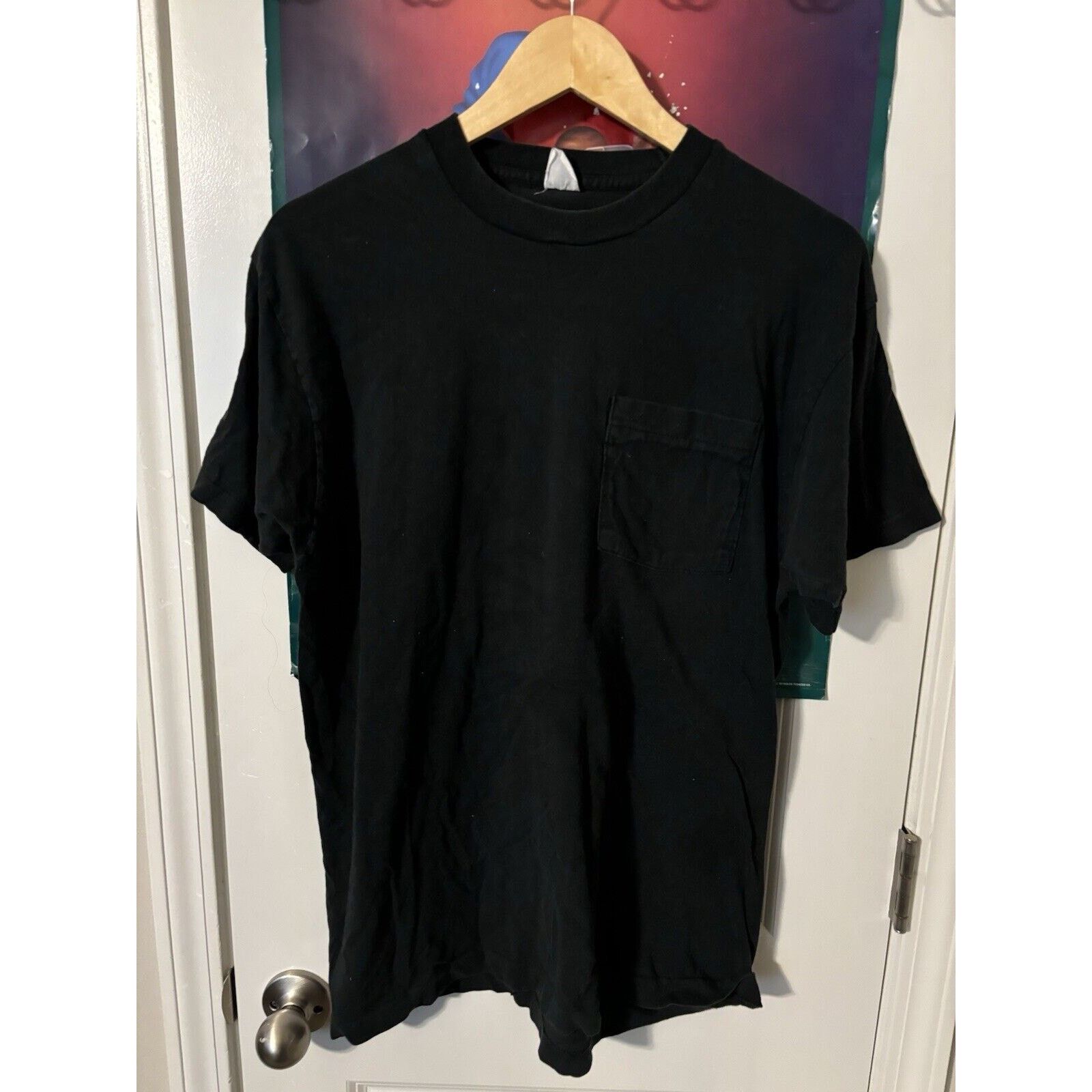 Other Vintage Faded Black Blank Shirt Size Unknown Brand Unknown Size US L / EU 52-54 / 3 - 3 Thumbnail