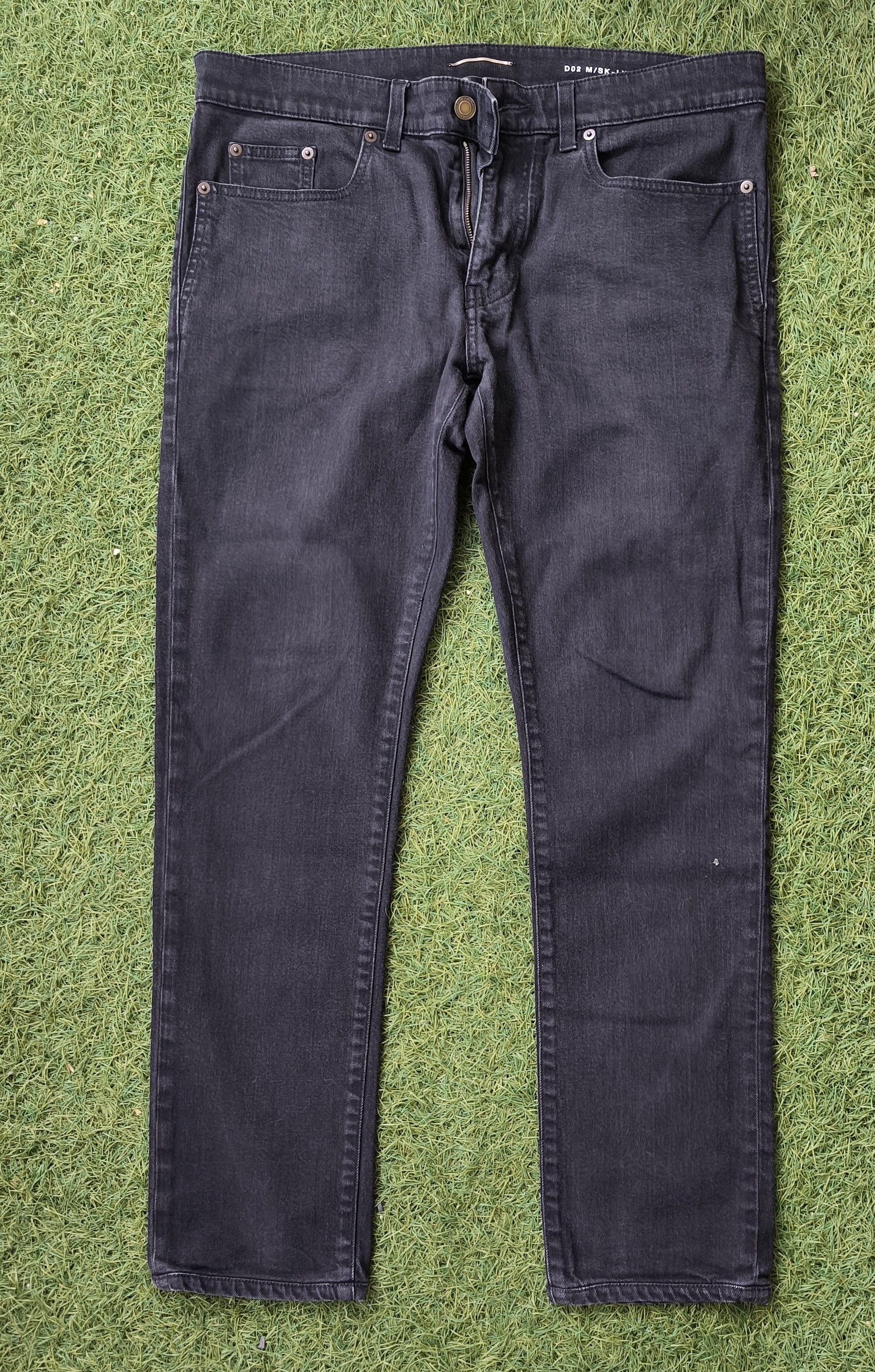 Saint Laurent Paris Saint Laurent Paris D02 Black Skinny Jeans Tagged 33 Fits 36 Size US 33 - 1 Thumbnail