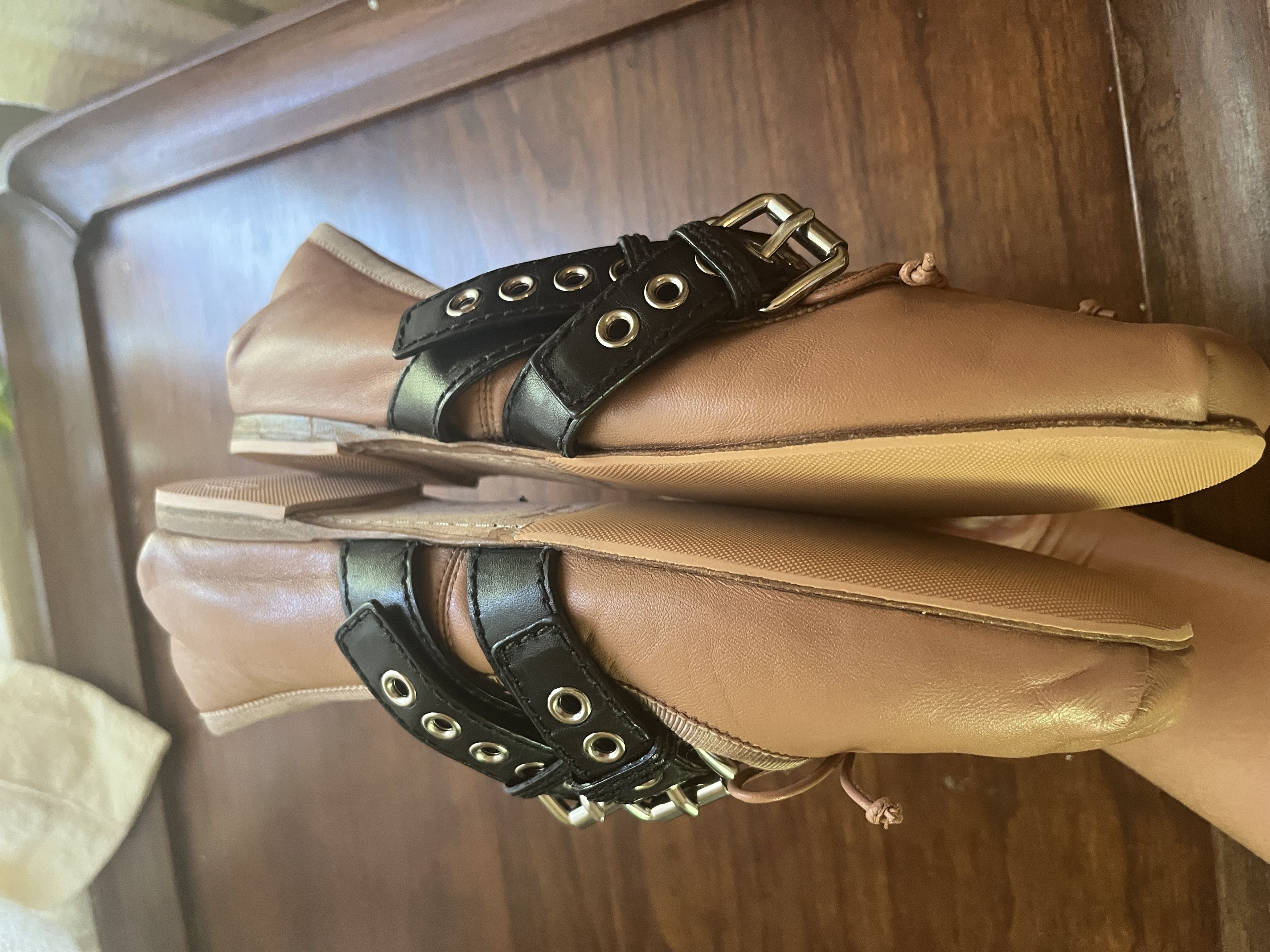 Miu Miu Miu Miu beige ballet flats size 37 excellent condition Size US 7 / IT 37 - 5 Thumbnail