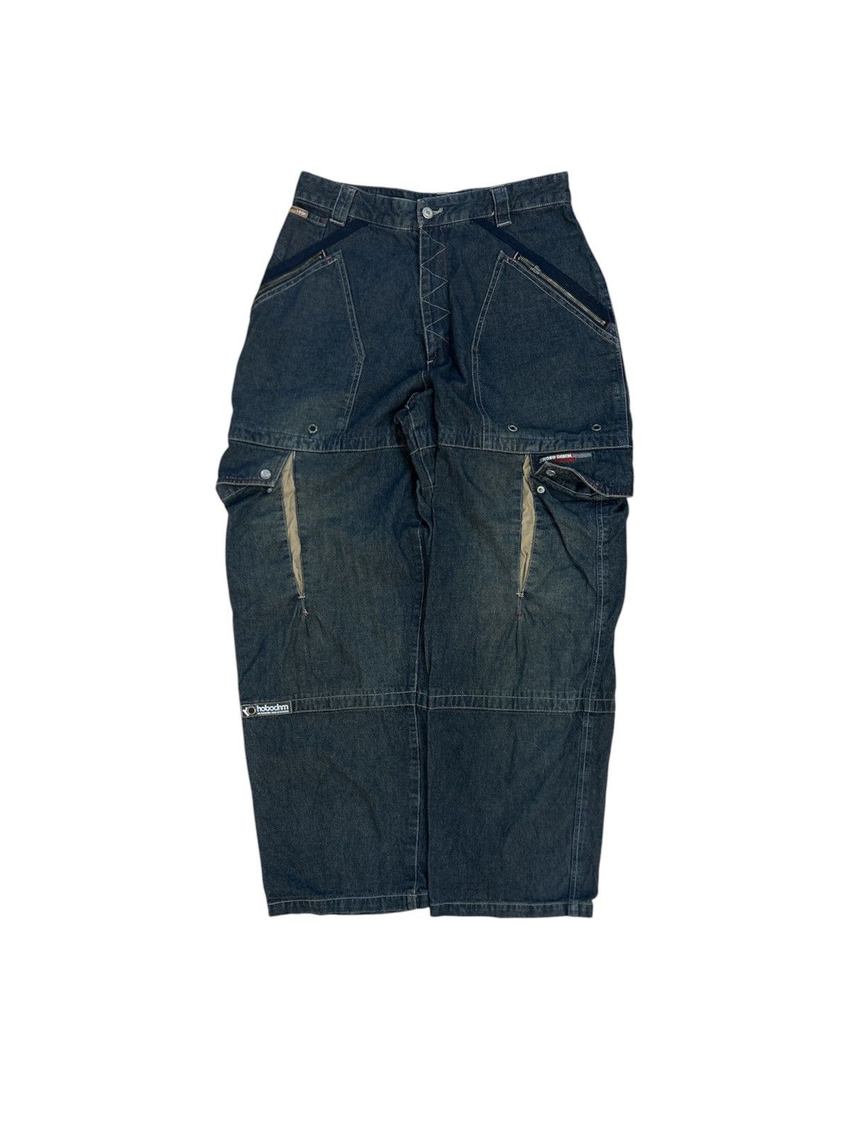 Vintage VINTAGE HOBO DENIM Baggy Cargo Pants Multi-Pocket Y2K Skater Size US 32 / EU 48 - 1 Thumbnail