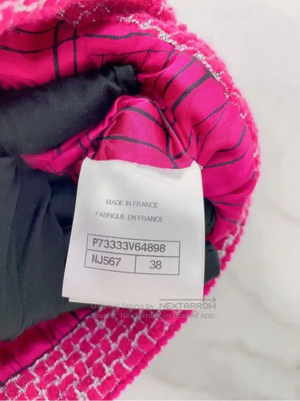 Chanel Chanel Pink Wool Blend Women's Jacket . Size S / US 4 / IT 40 - 8 Thumbnail