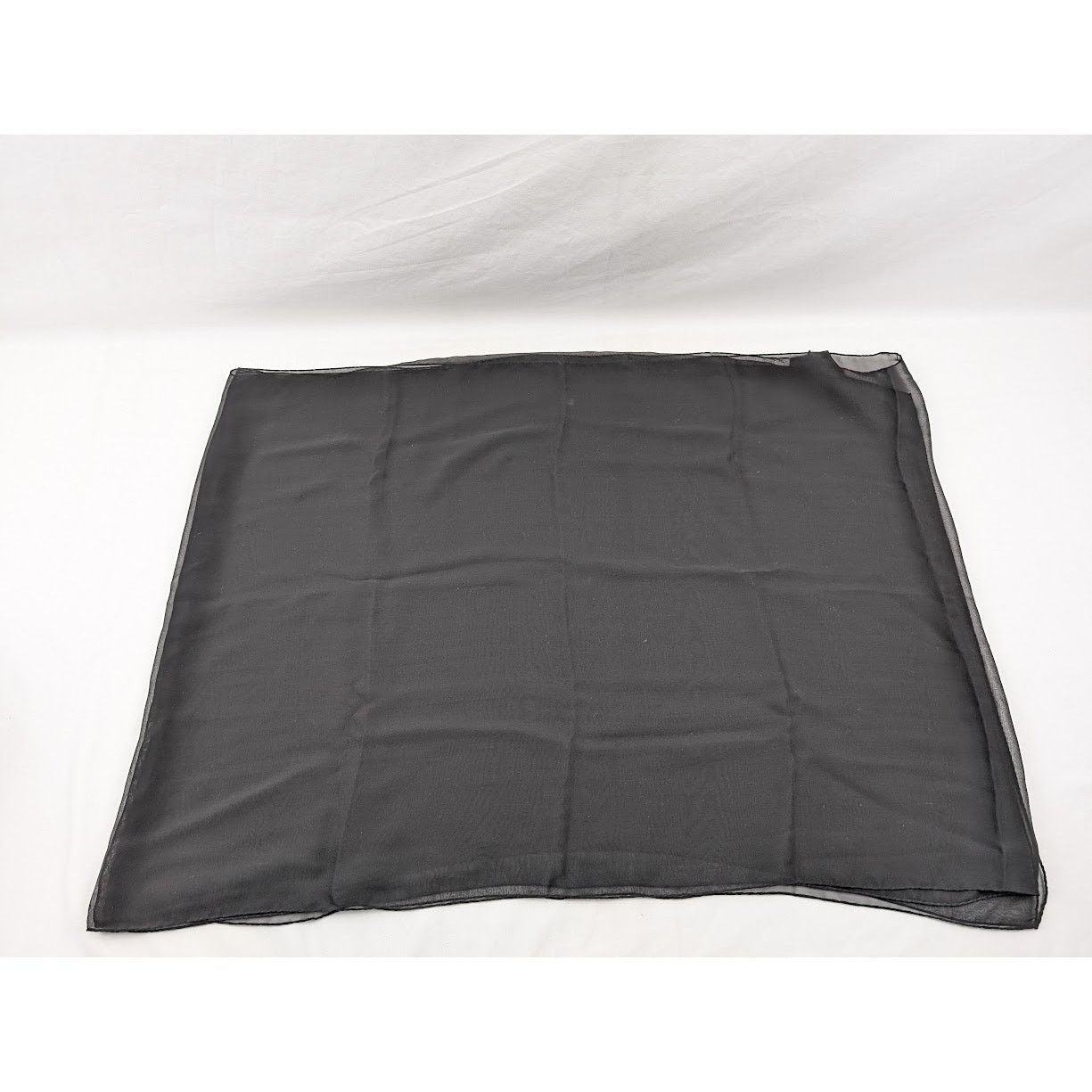 Saint Laurent Paris o1rshd1 Size: OS / Lavalliere Pointe Droite Scarf in Black Size ONE SIZE - 1 Thumbnail