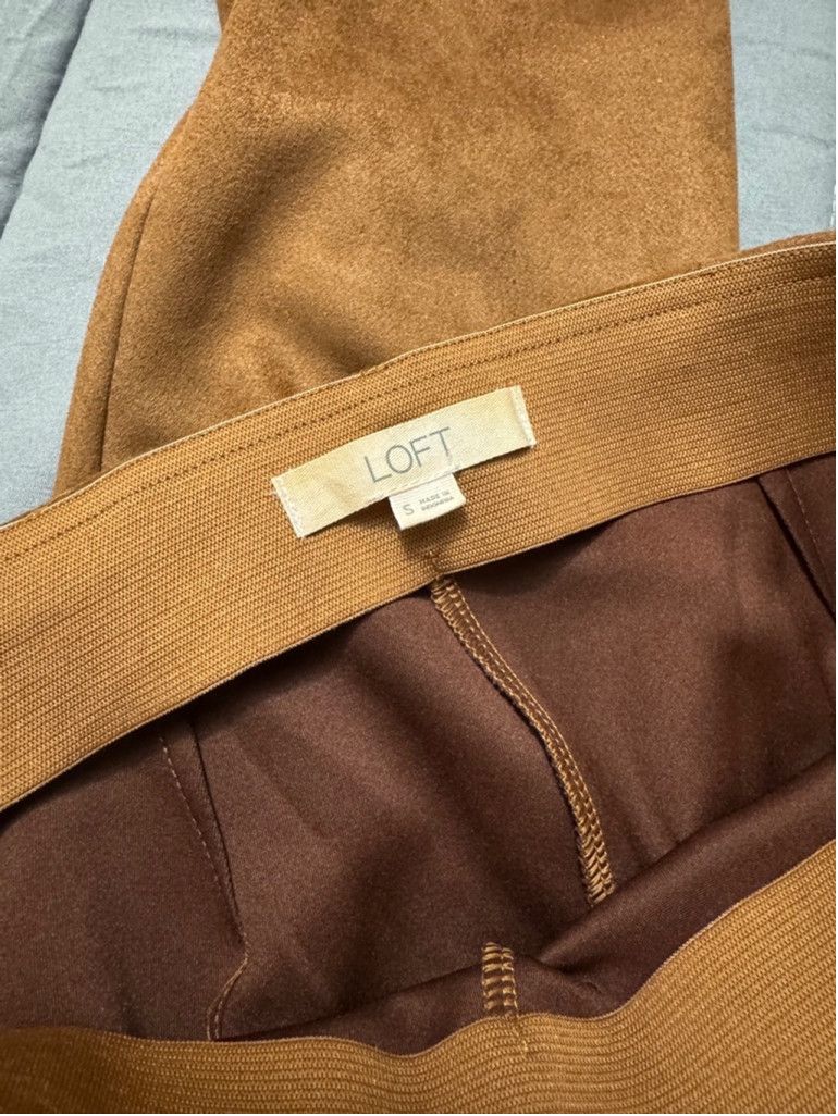 Loft LOFT | Faux Suede Leggings in Fresh Pumpernickel | Small Size 28" / US 6 / IT 42 - 3 Thumbnail