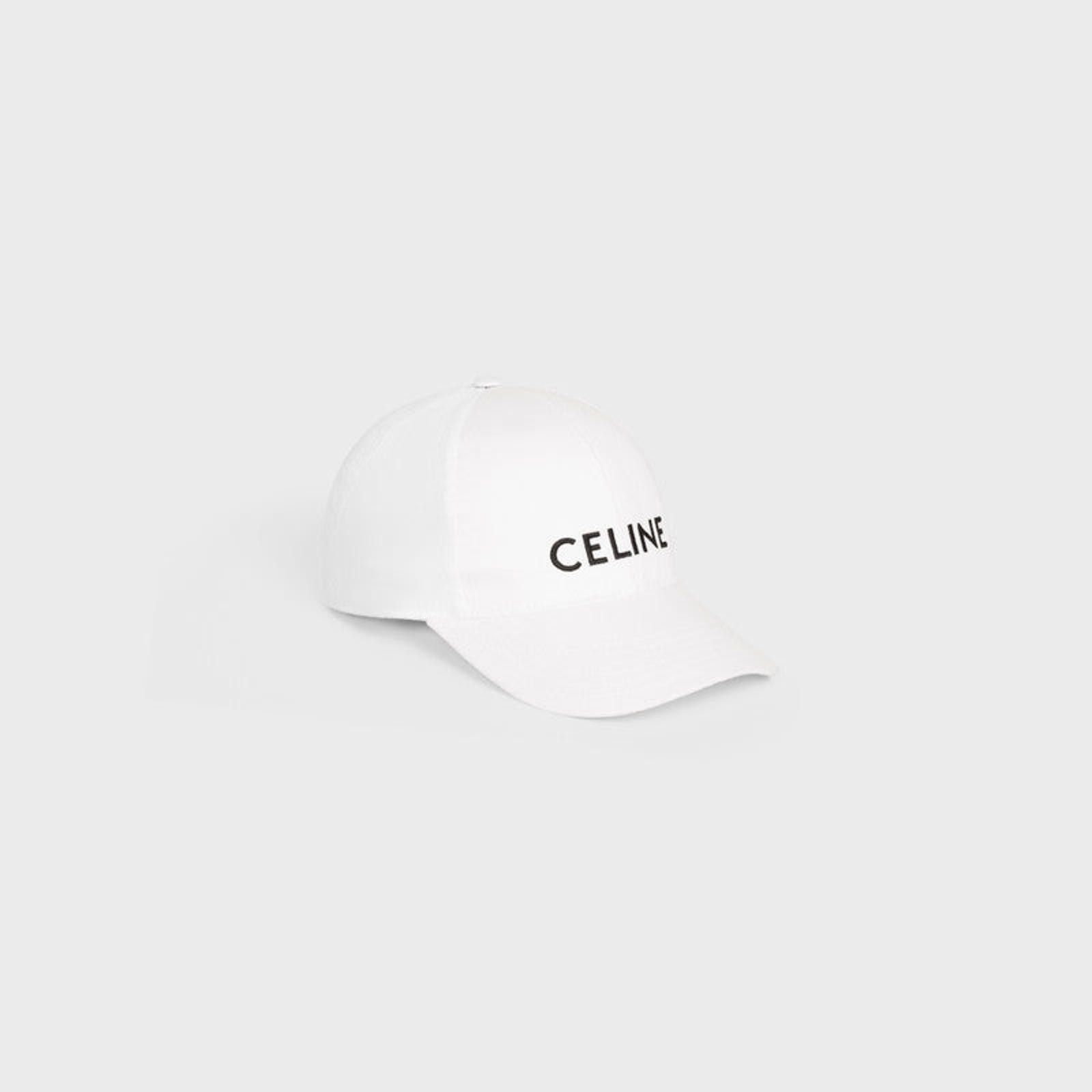 Celine Celine Logo Baseball Cotton Hat Size ONE SIZE - 1 Thumbnail