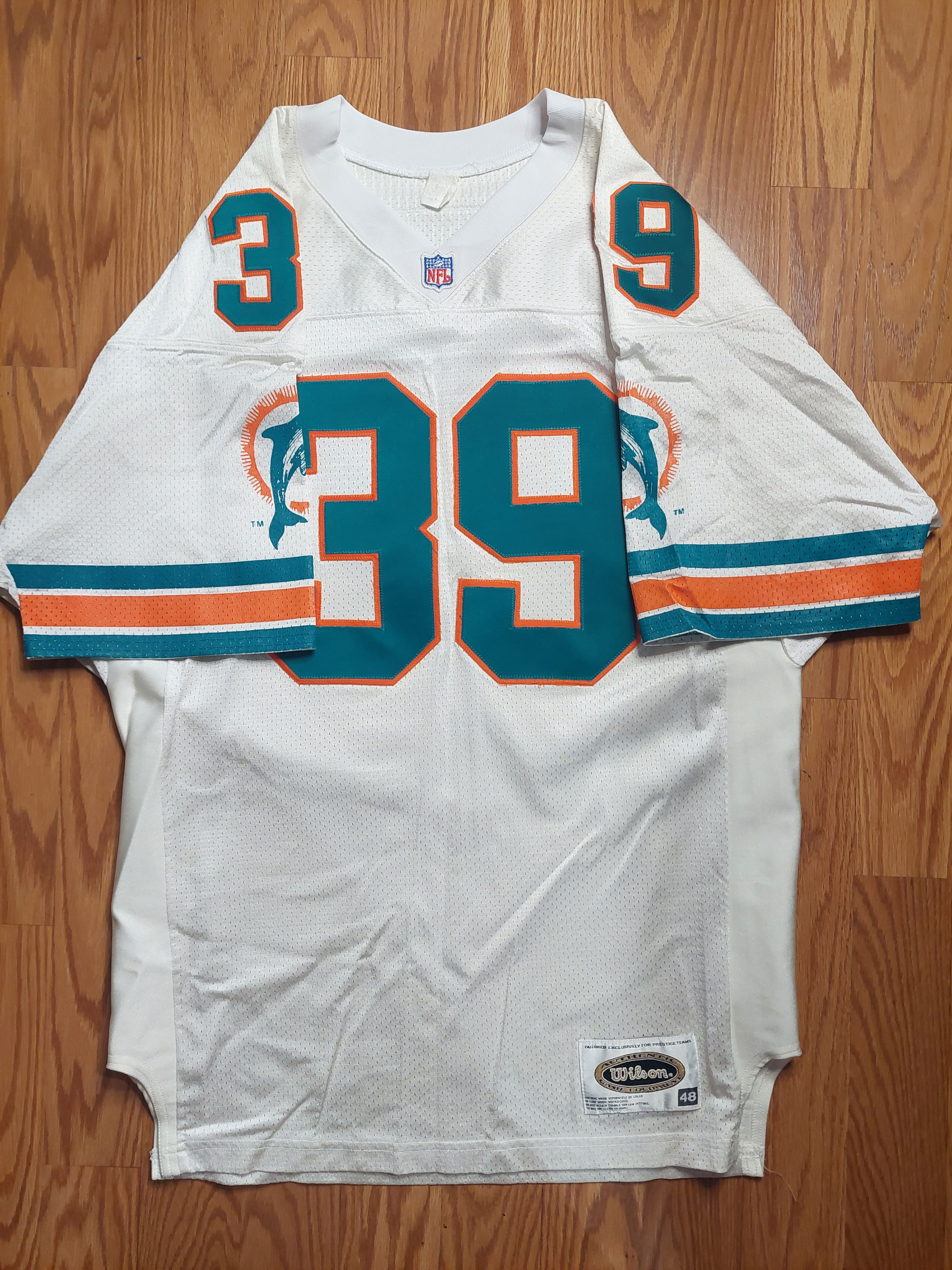 Wilson Authentic Miami Dolphins Larry Csonka Wilson NFL Jersey Size US XL / EU 56 / 4 - 2 Thumbnail