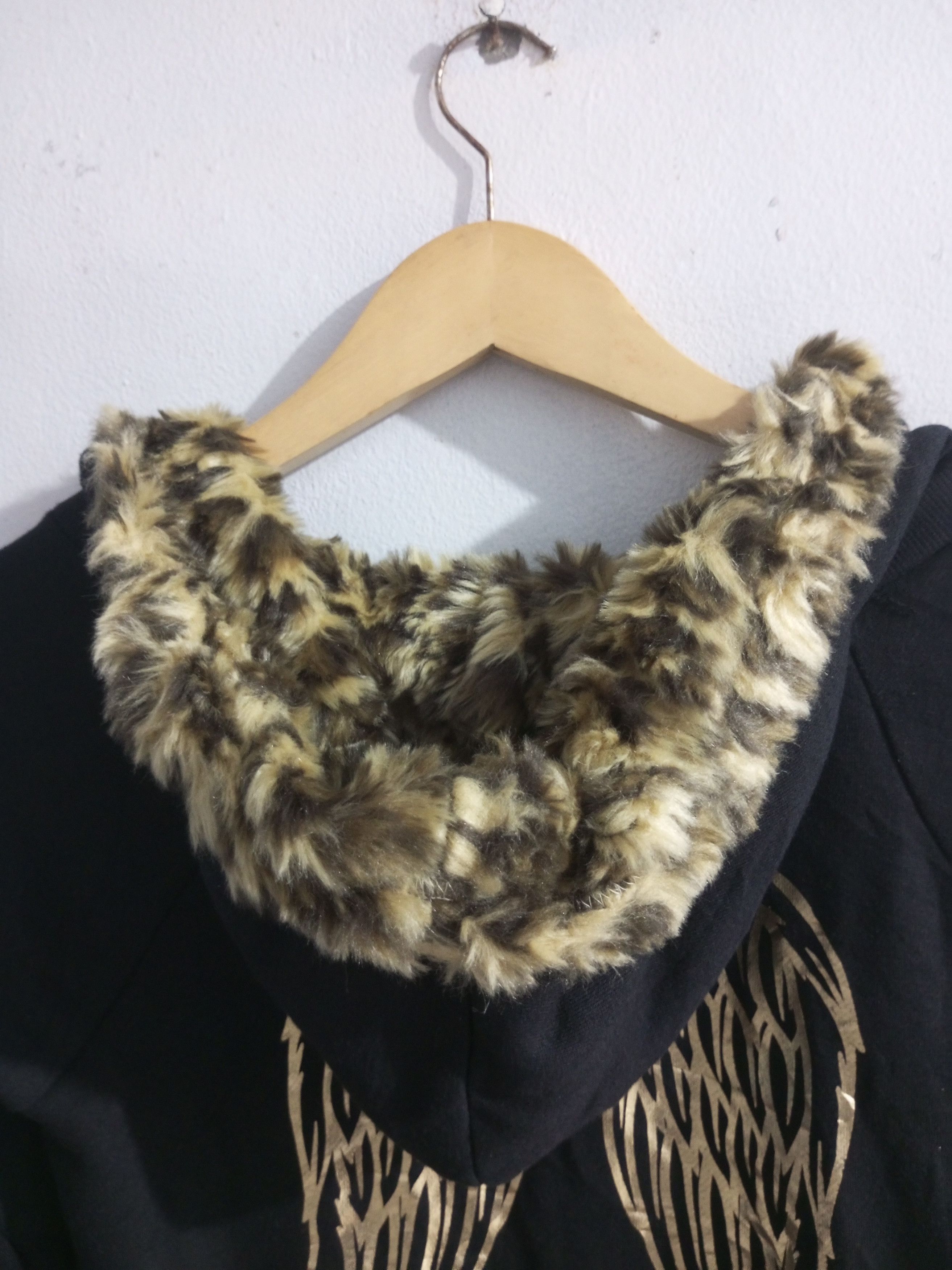 Japanese Brand je vordrais multi pocket vigor spellout leopard hoodie Size M / US 6-8 / IT 42-44 - 6 Thumbnail