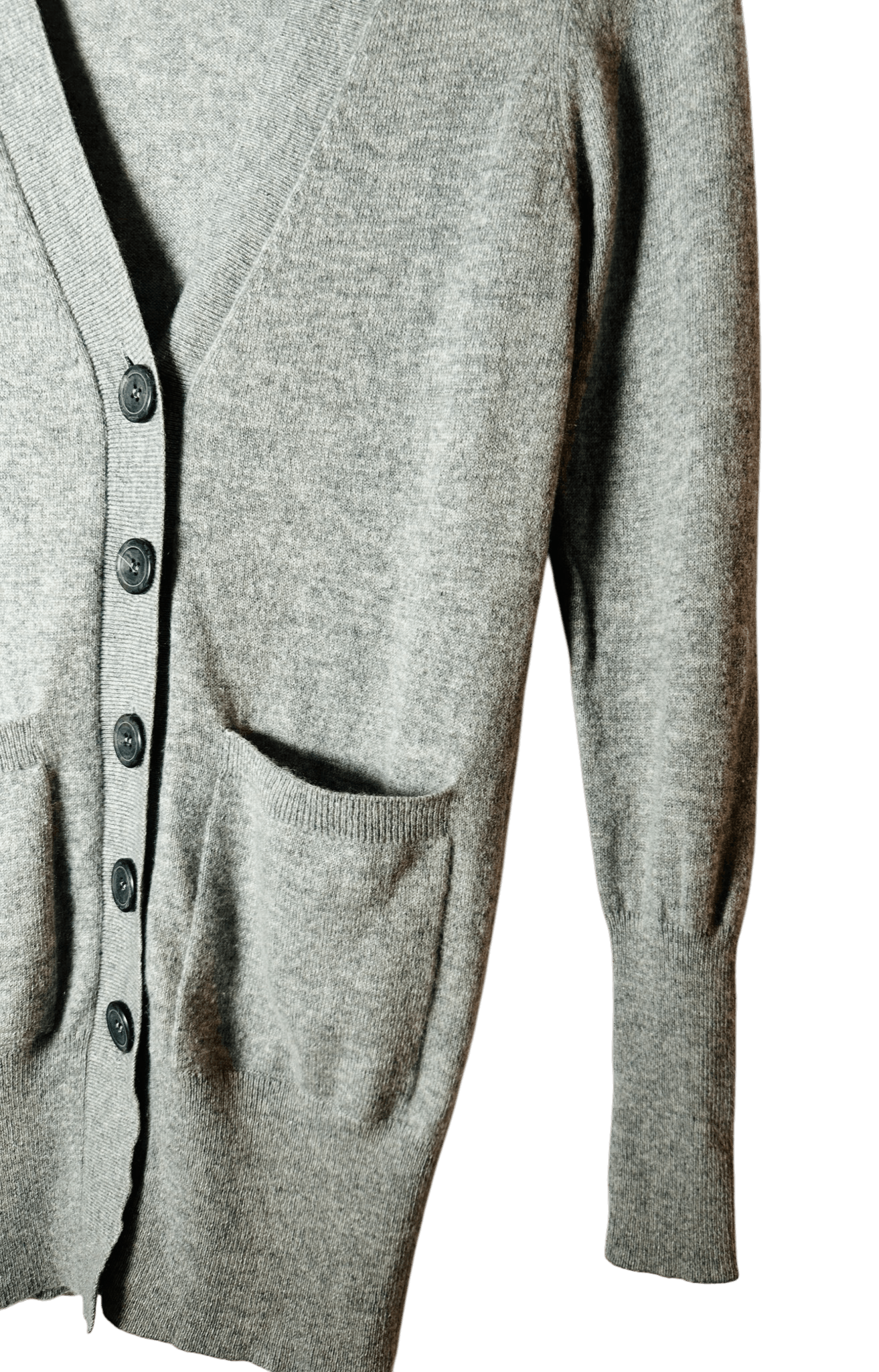 Other Joe Taft Grey Cashmere Cardigan Size S / US 4 / IT 40 - 2 Thumbnail