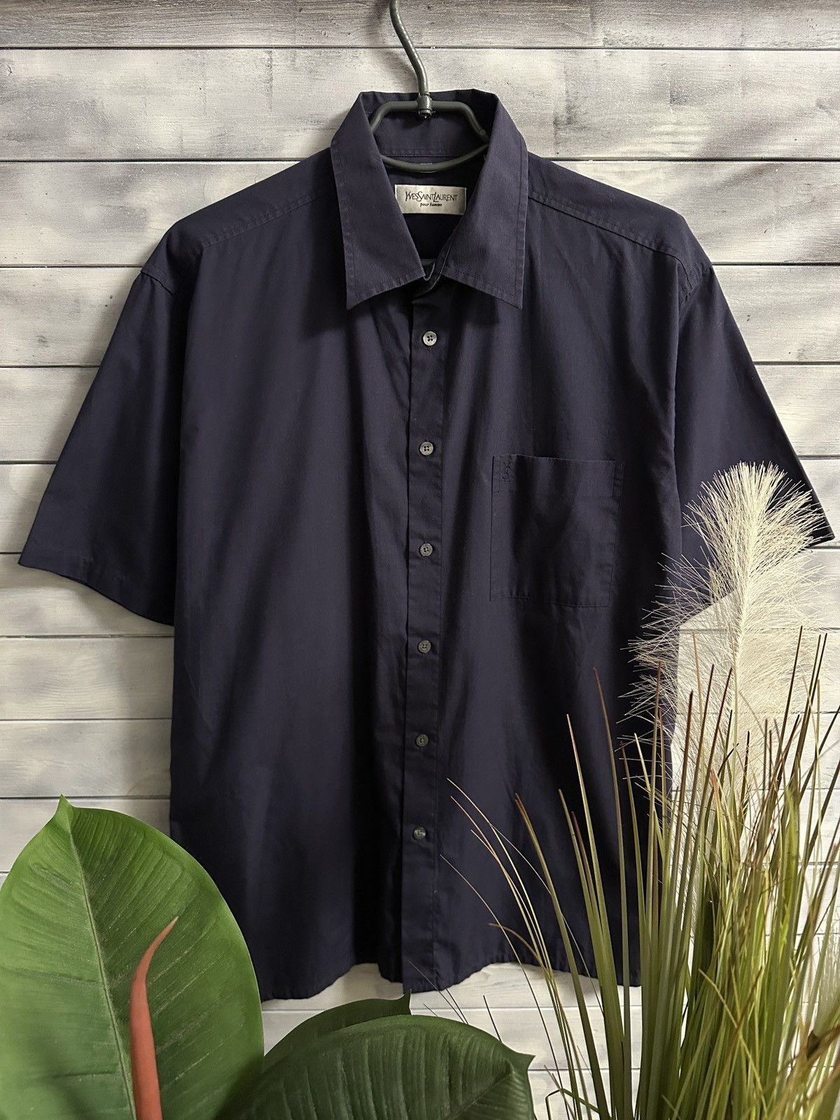Yves Saint Laurent Luxury Yves Saint Laurent Shirt Button Vintage Size L Size US L / EU 52-54 / 3 - 1 Thumbnail