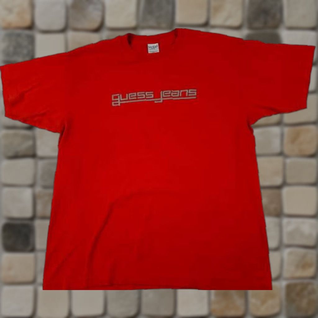 Guess VINTAGE GUESS T-Shirt USA Red L Large Men Short Sleeve 1990s Size US L / EU 52-54 / 3 - 1 Thumbnail