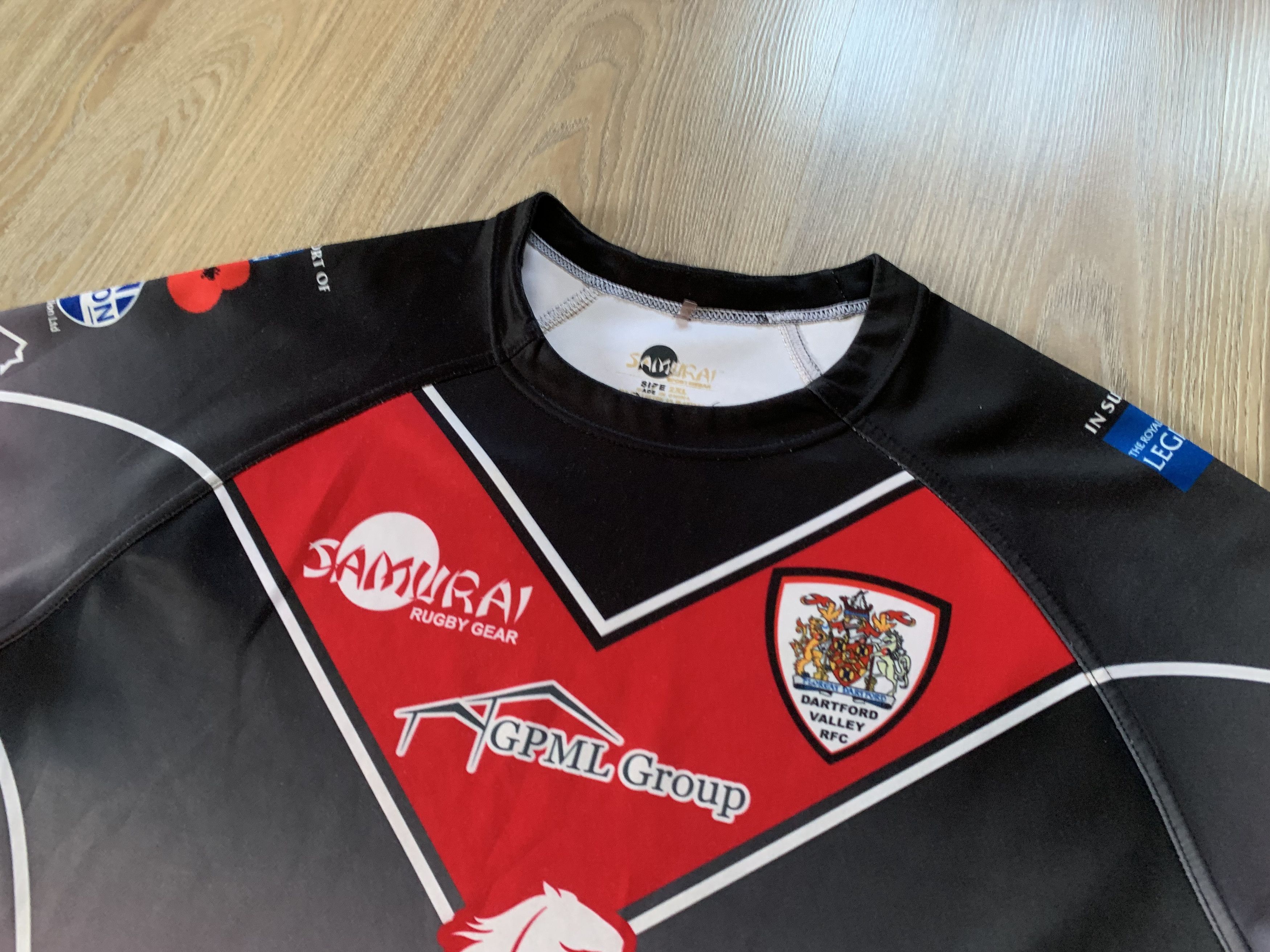Sports Specialties Samurai Dartford Valley R.F.C. Rugby Shirt Size US M / EU 48-50 / 2 - 3 Thumbnail