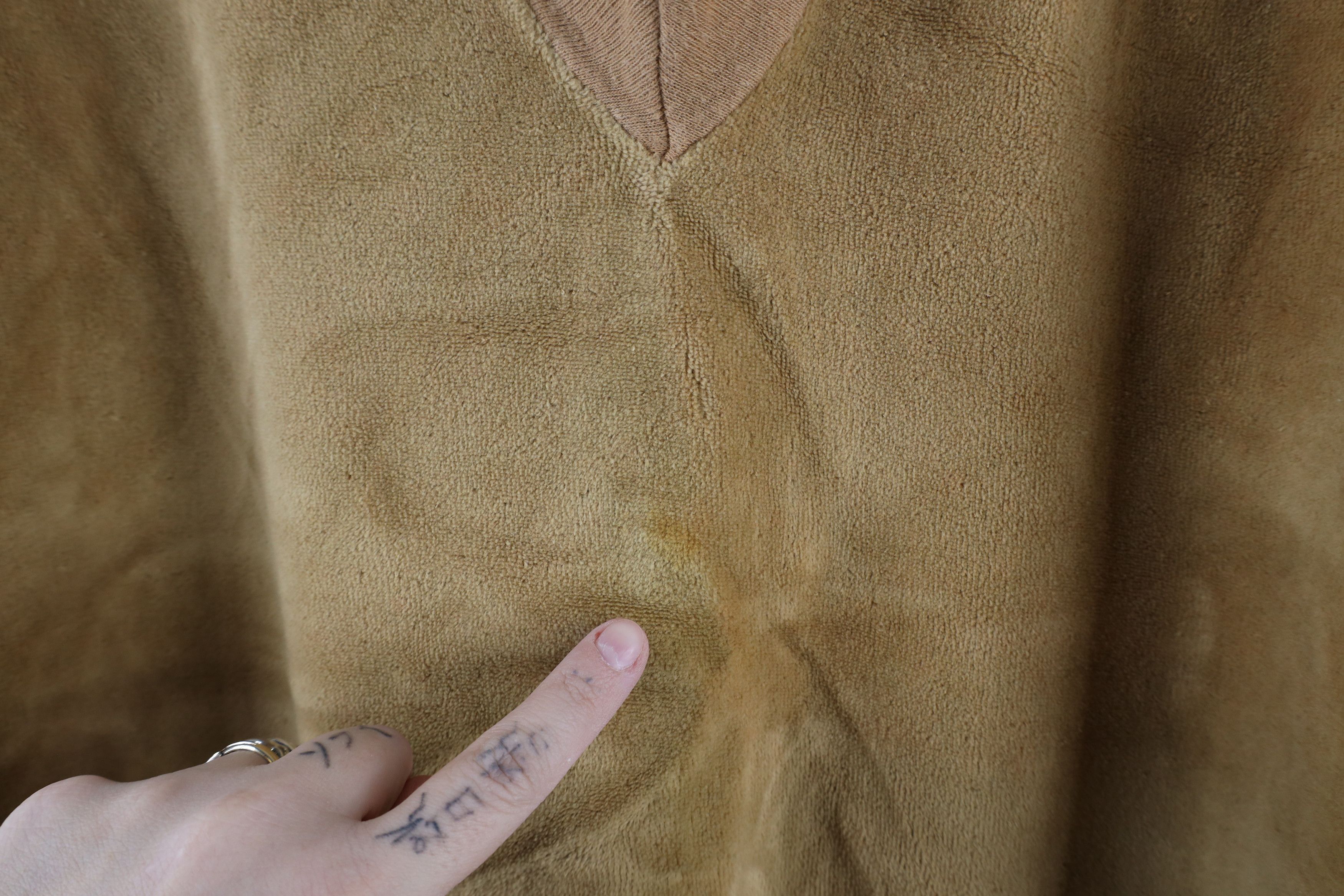Vintage Vintage 70s Streetwear Blank Terry Cloth V-Neck Sweater USA Size US L / EU 52-54 / 3 - 13 Thumbnail