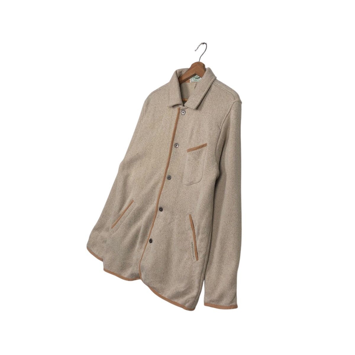 Japanese Brand 📌Vintage Wool Chore Jacket Button Crocodile Size US L / EU 52-54 / 3 - 3 Thumbnail