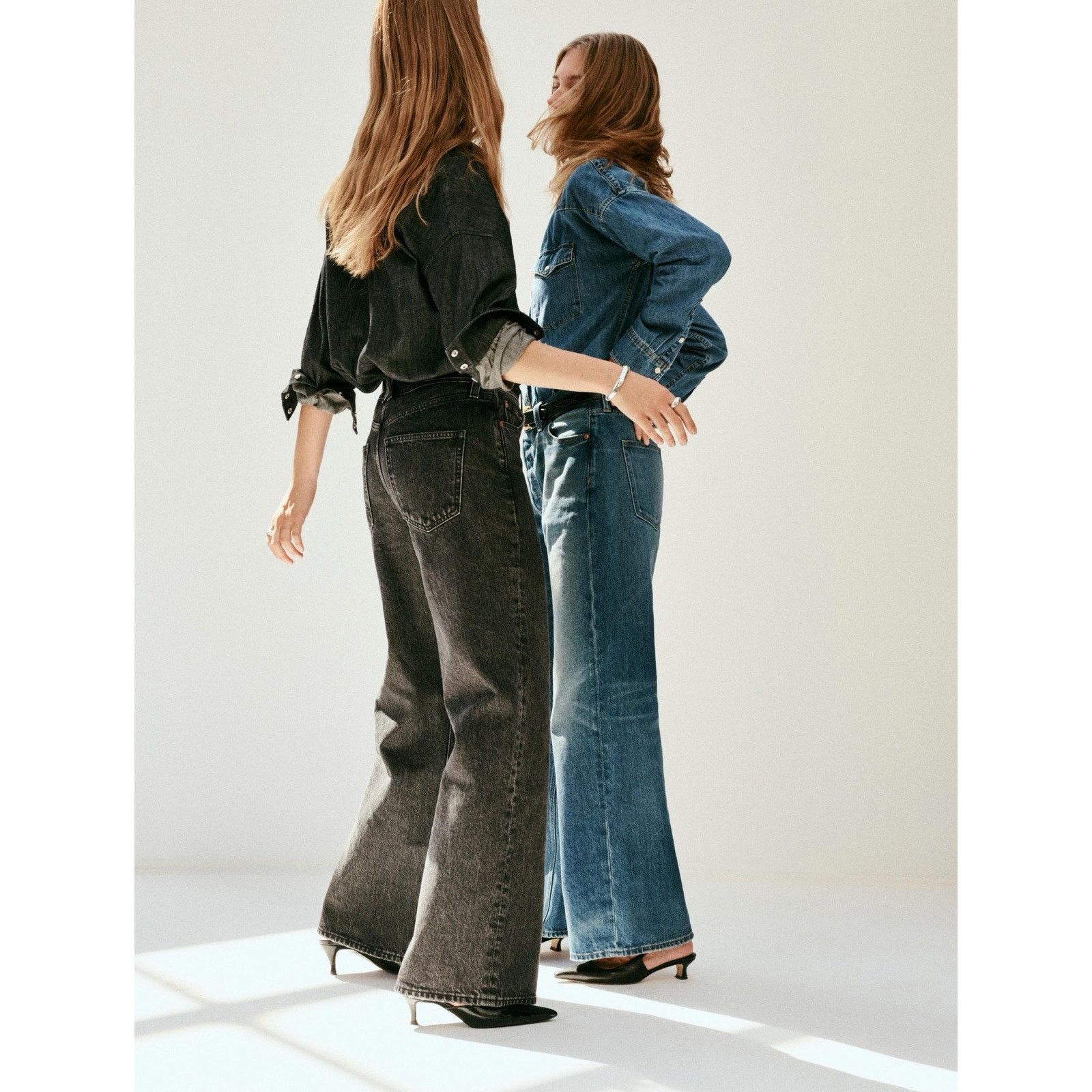 Alex Mill Alex Mill Jeans Alek Relaxed Wide Leg Pant Medium Wash 26 Size 27" / US 4 / IT 40 - 3 Thumbnail